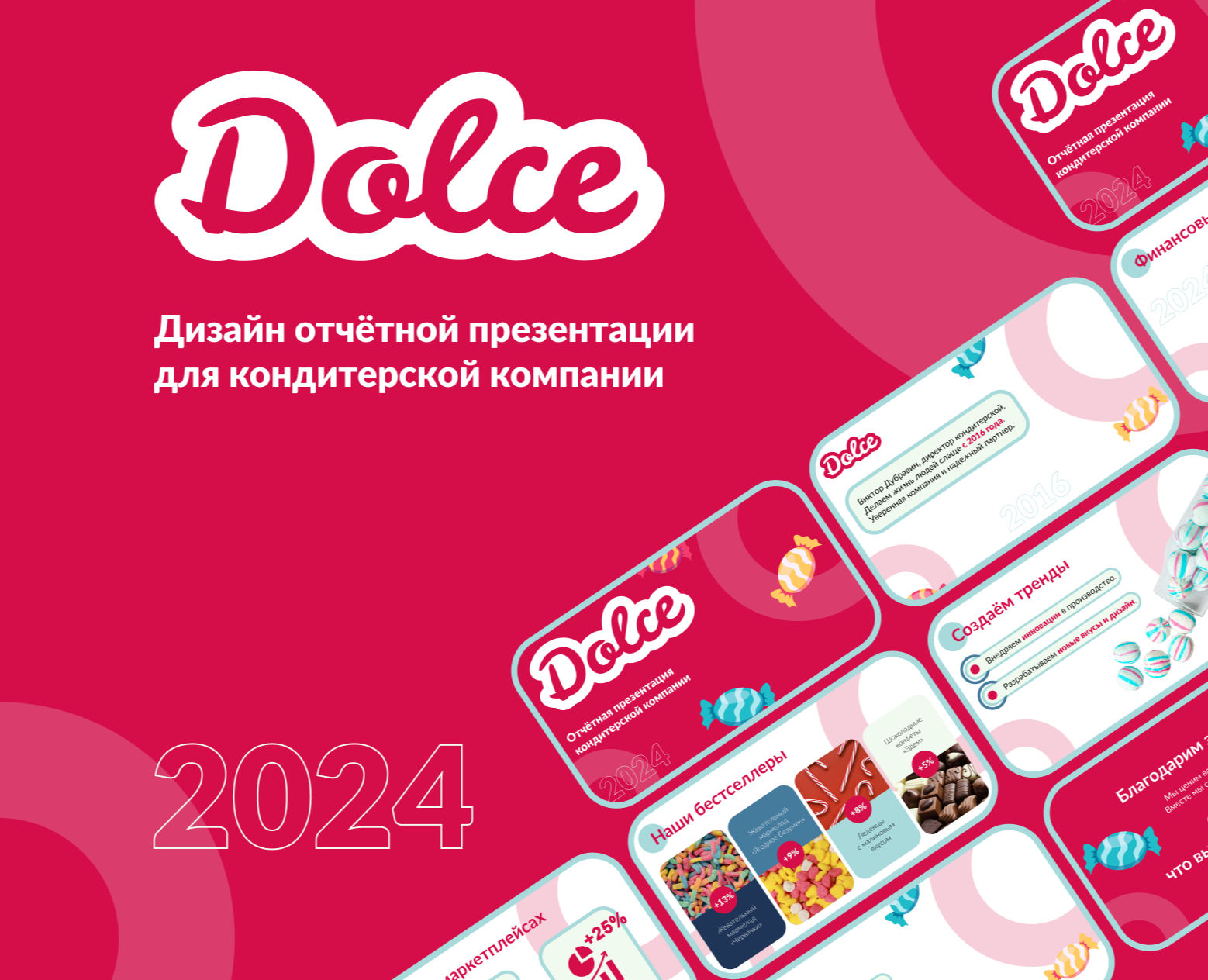 Дизайн презентации для кондитерской компании — Интерфейсы, Маркетинг на Dprofile