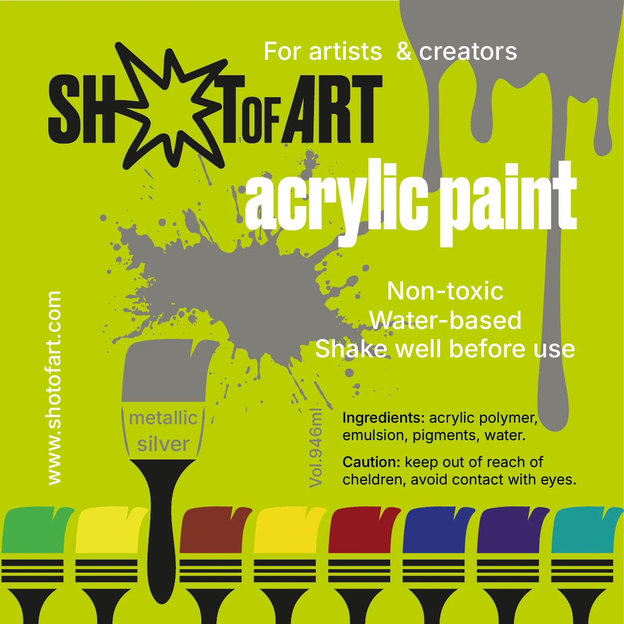 Дизайн этикеток акриловых красок для бренда Shot of Art — Изображение №9 — Интерфейсы, Промдизайн на Dprofile