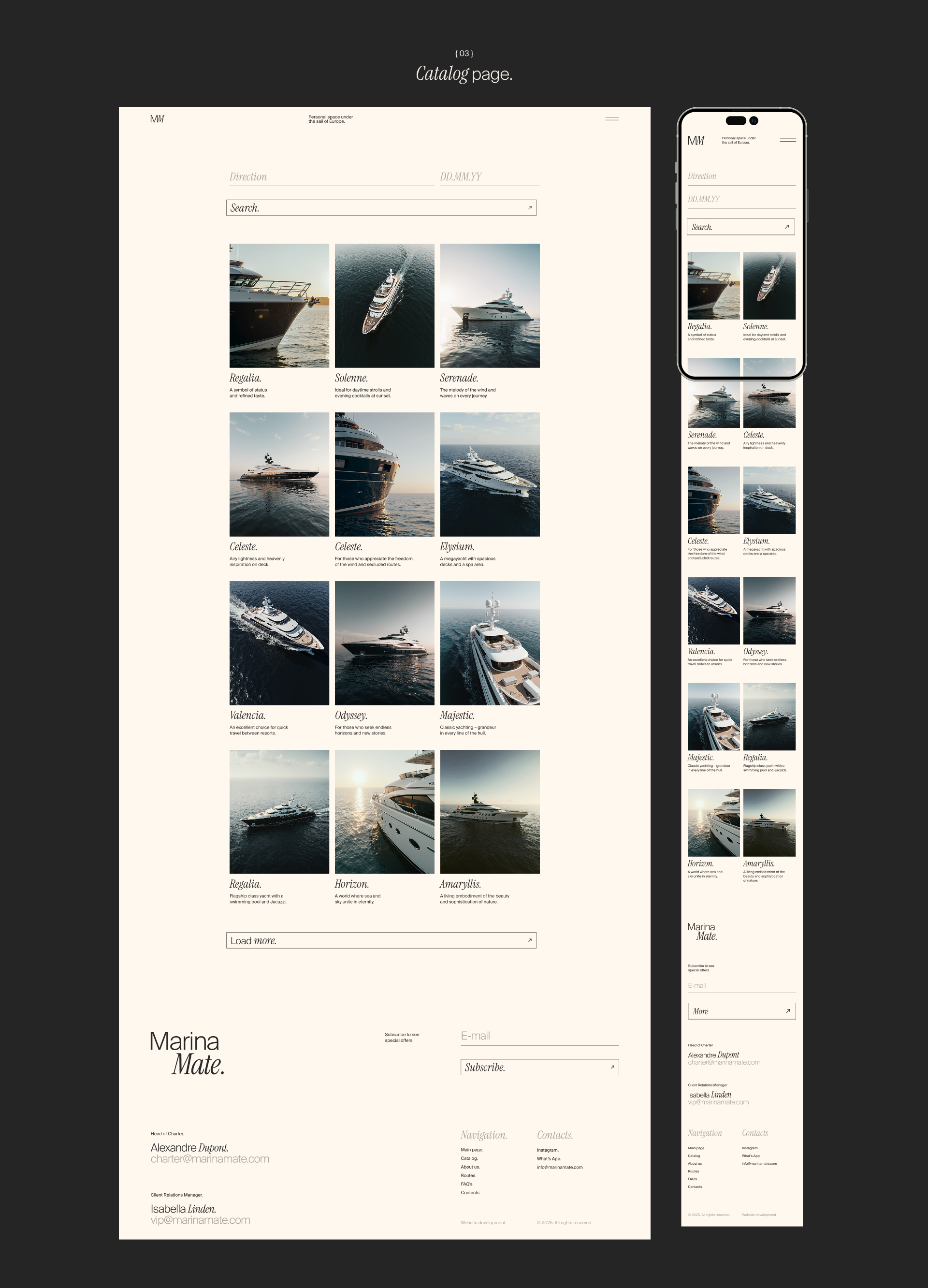 Marina Mate. — Изображение №5 — Интерфейсы на Dprofile
