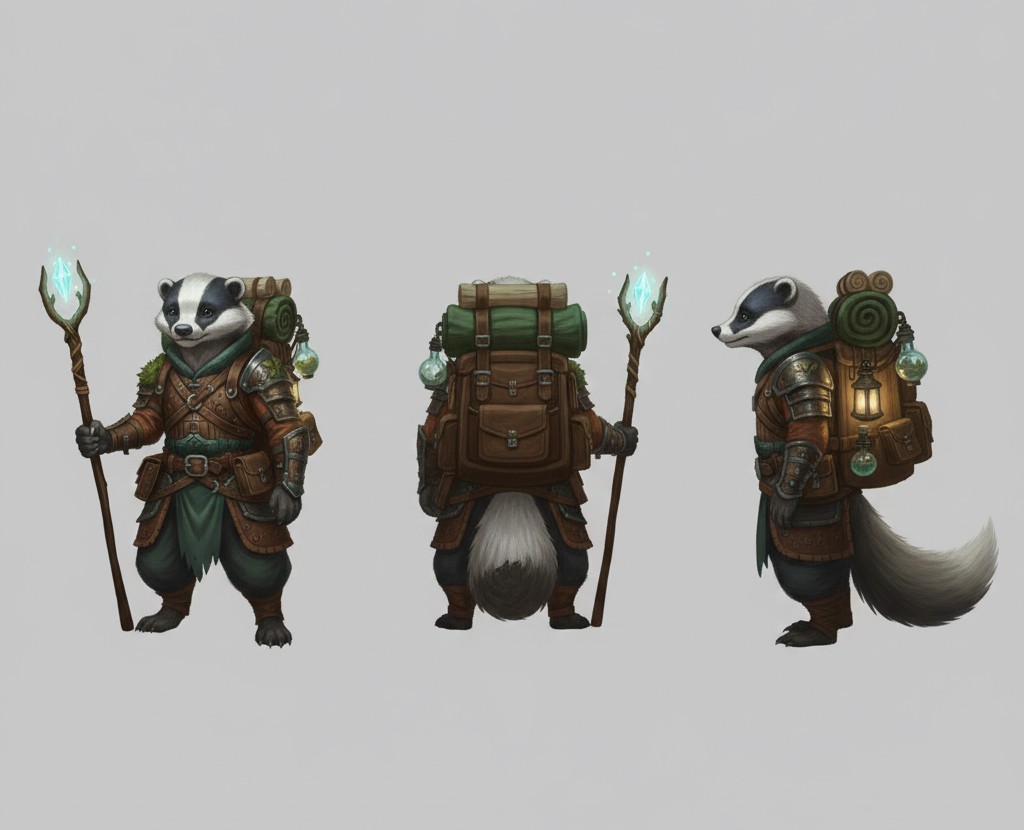 концепт арт Барсук Маг — Иллюстрация на Dprofile