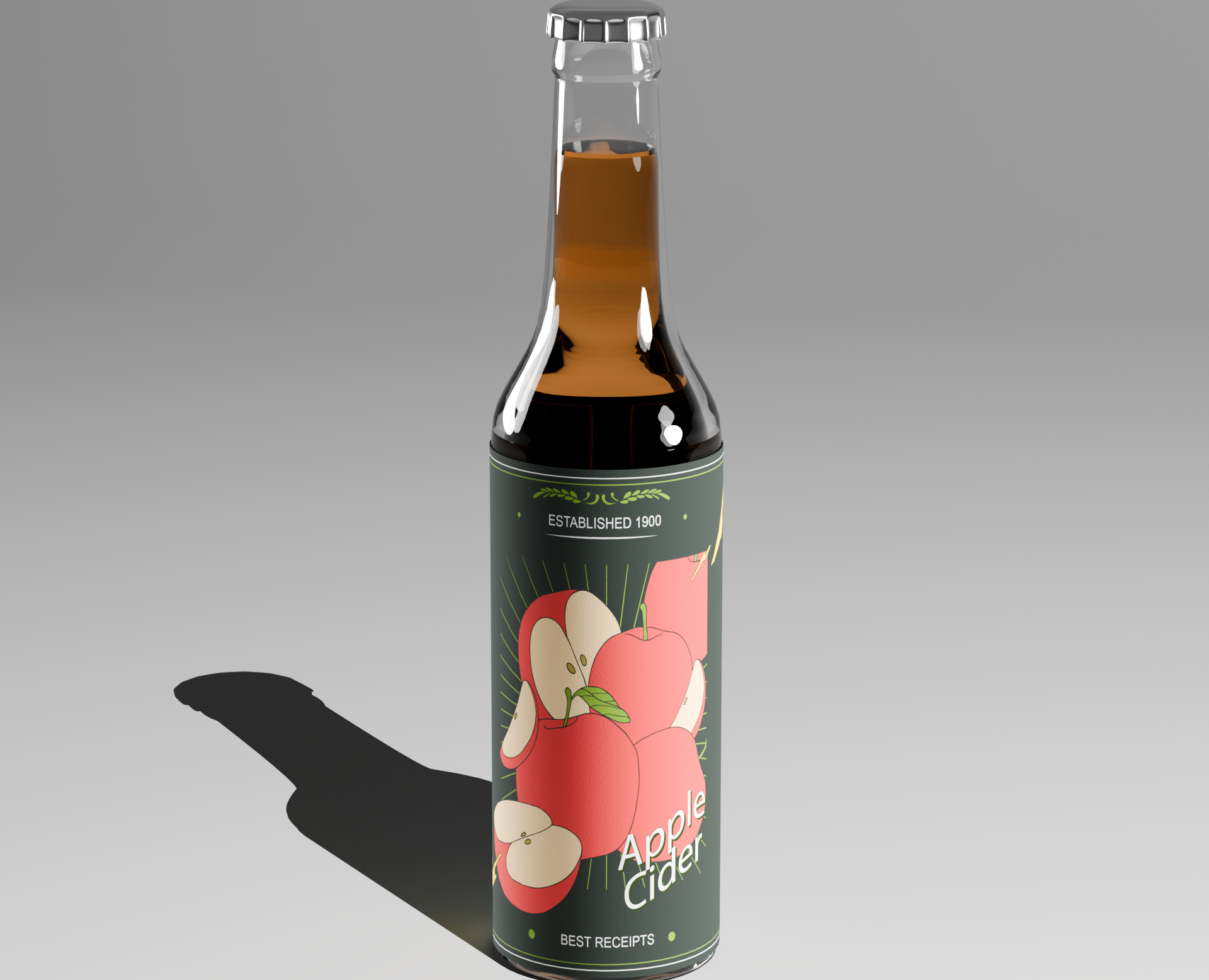 3д визуализация Яблочного Сидра на Dprofile