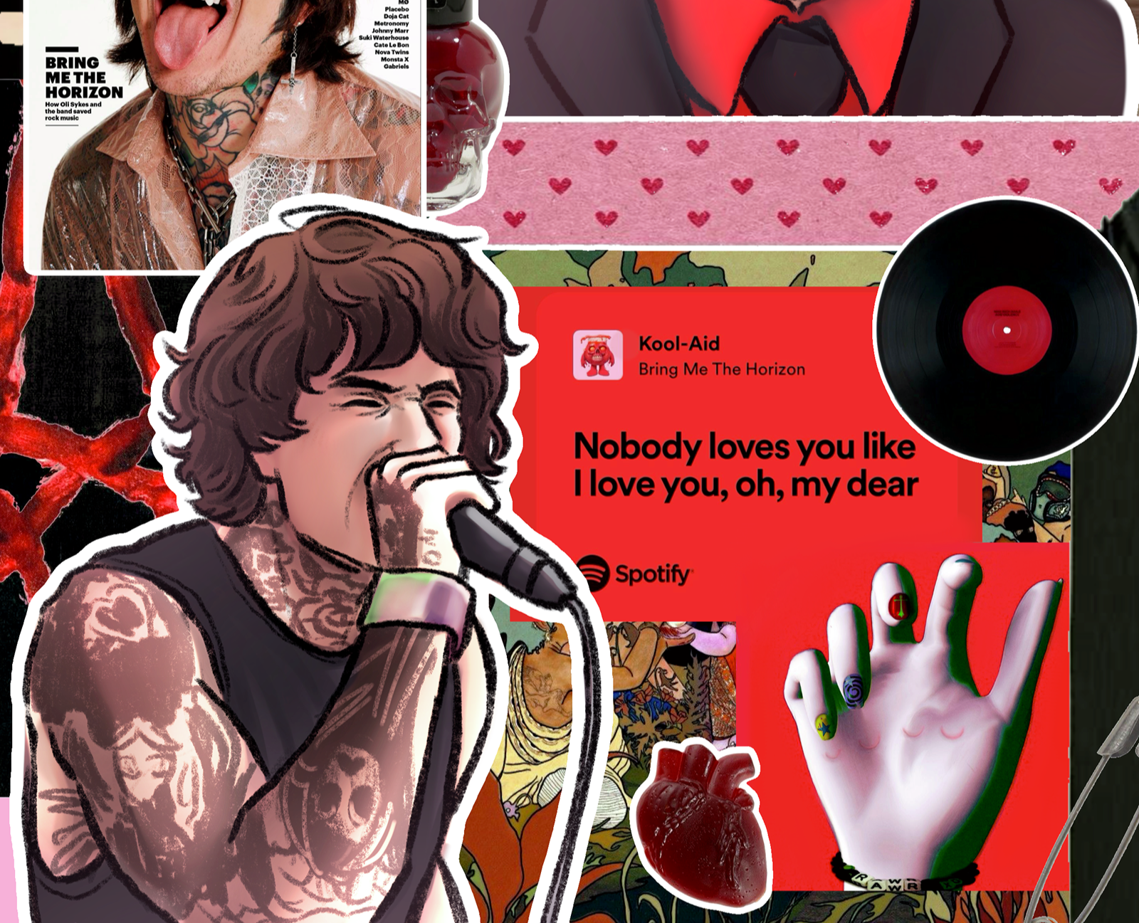 BMTH/Nirvana collages — Иллюстрация, Графика на Dprofile