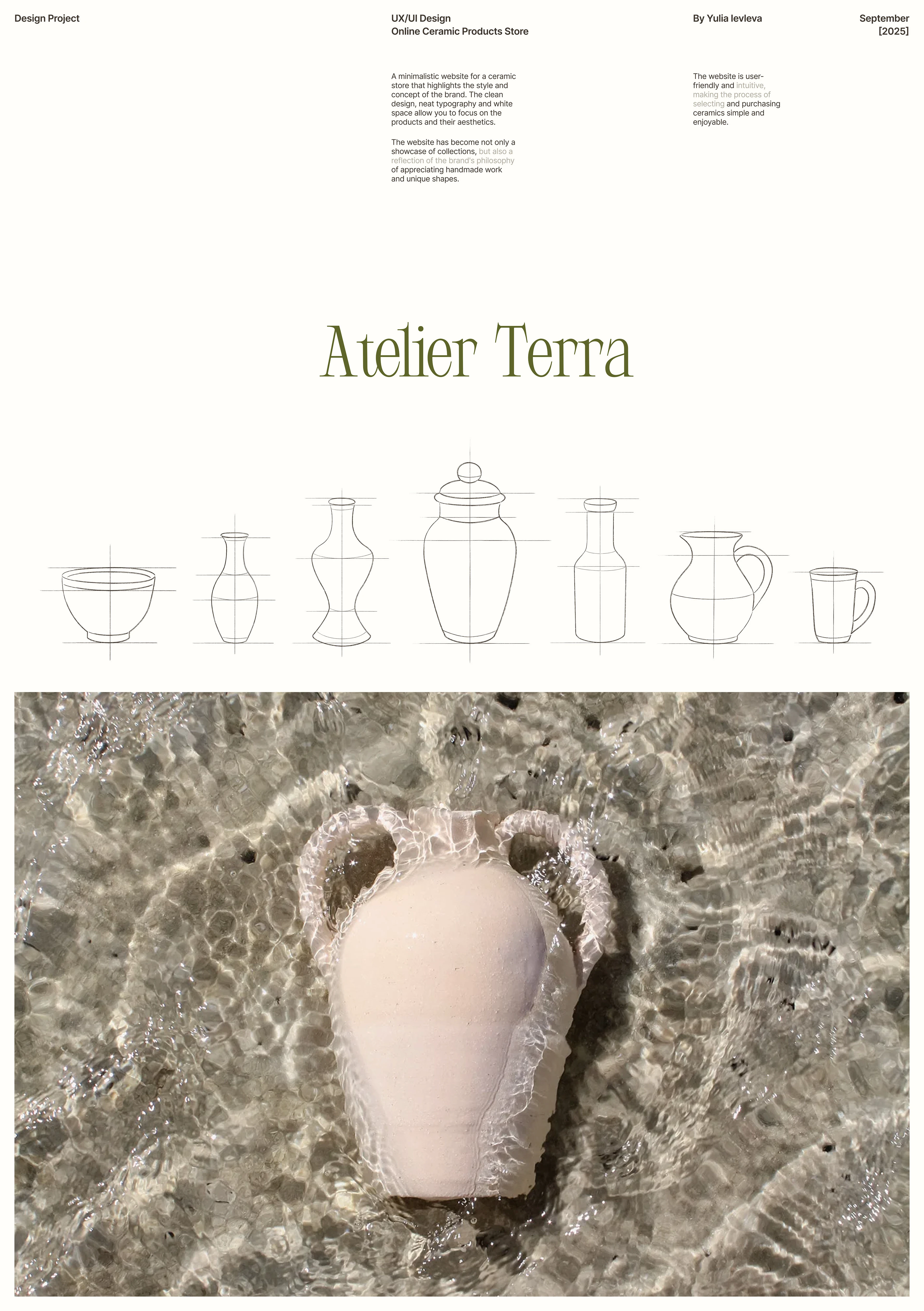 Online ceramics store | e-commercy design — Изображение №1 — Интерфейсы, Графика на Dprofile