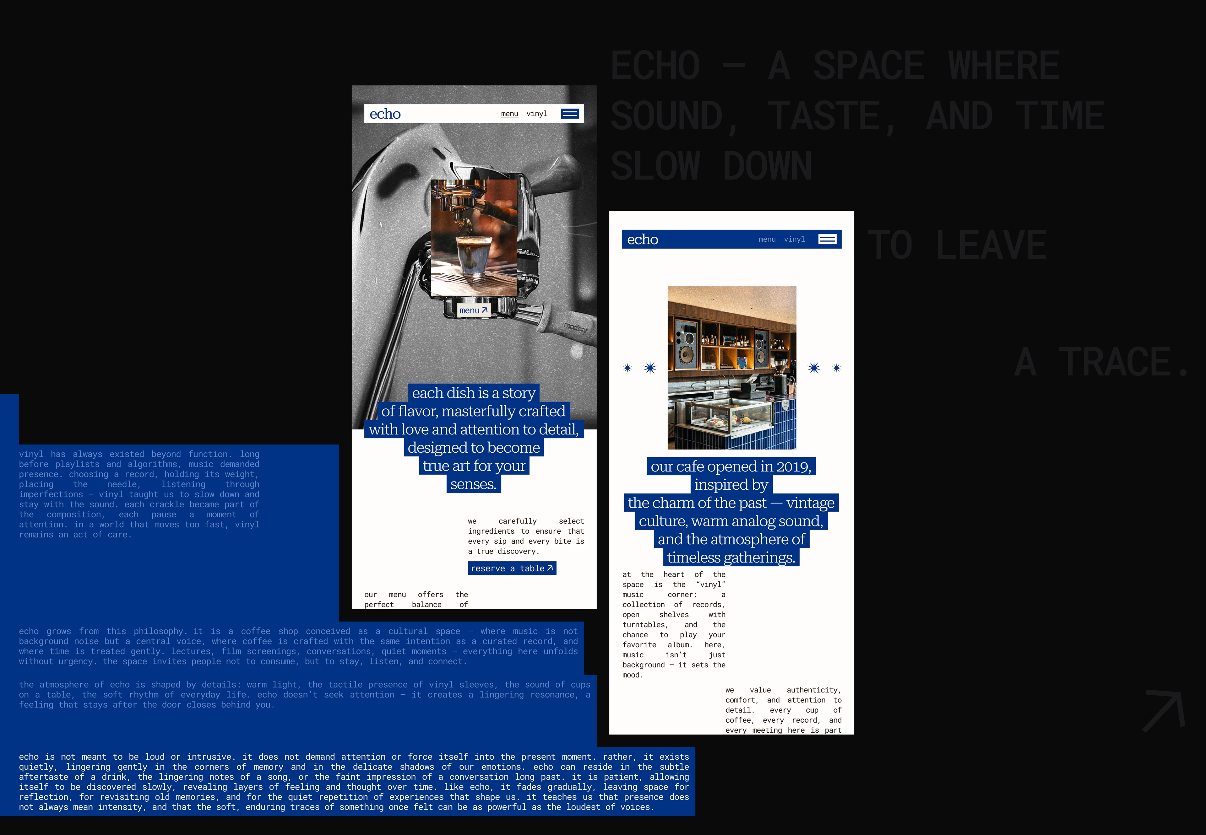 Echo Coffee Shop — Website UI/UX & E-commerce Design — Изображение №4 — Интерфейсы на Dprofile