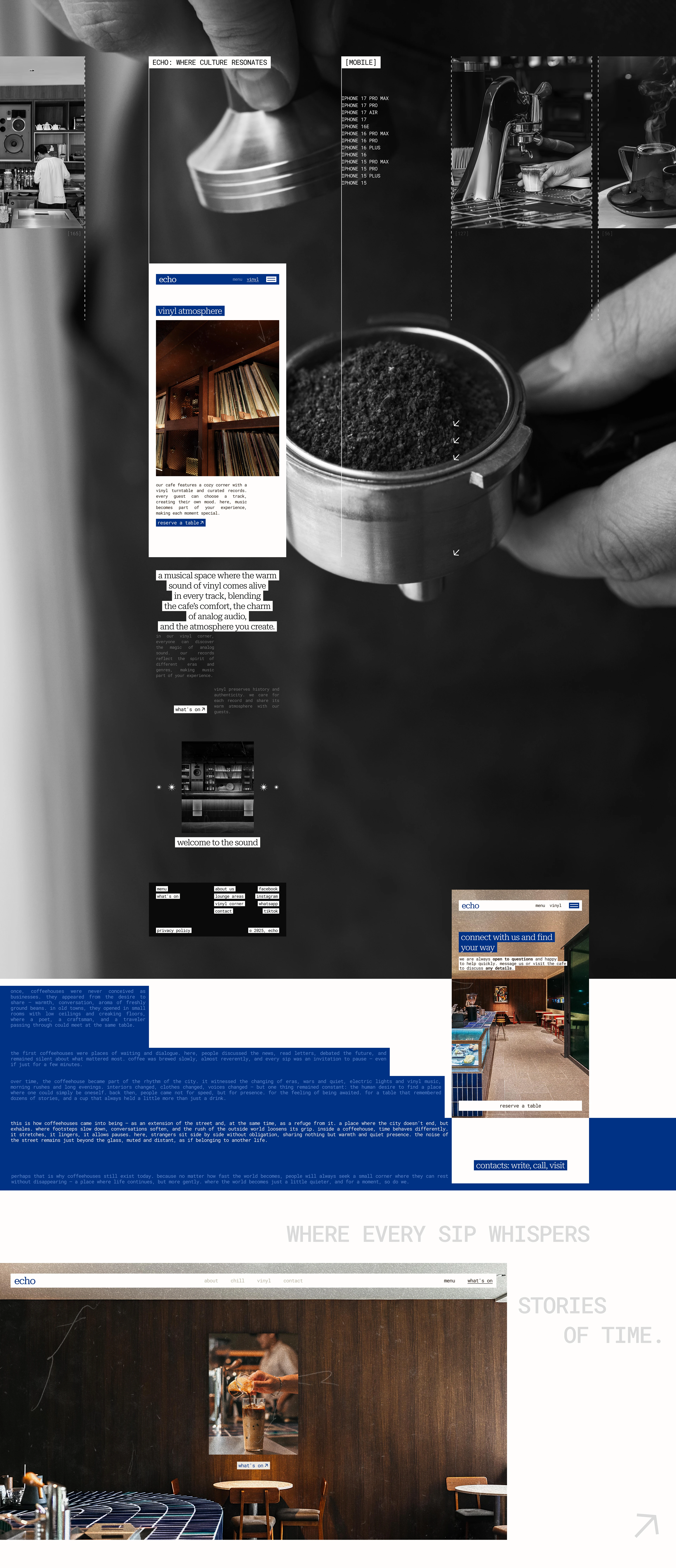 Echo Coffee Shop — Website UI/UX & E-commerce Design — Изображение №13 — Интерфейсы на Dprofile