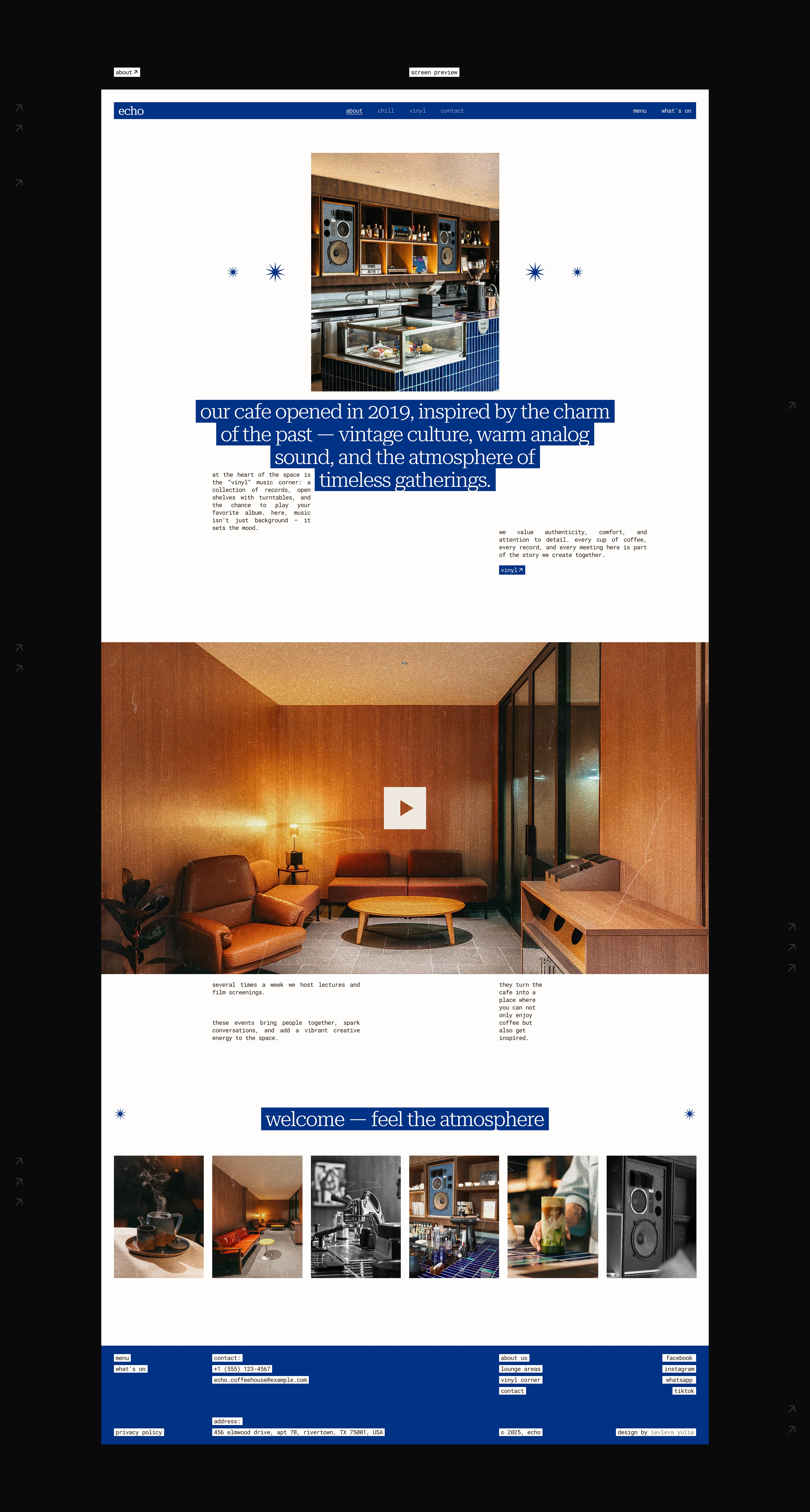 Echo Coffee Shop — Website UI/UX & E-commerce Design — Изображение №10 — Интерфейсы на Dprofile