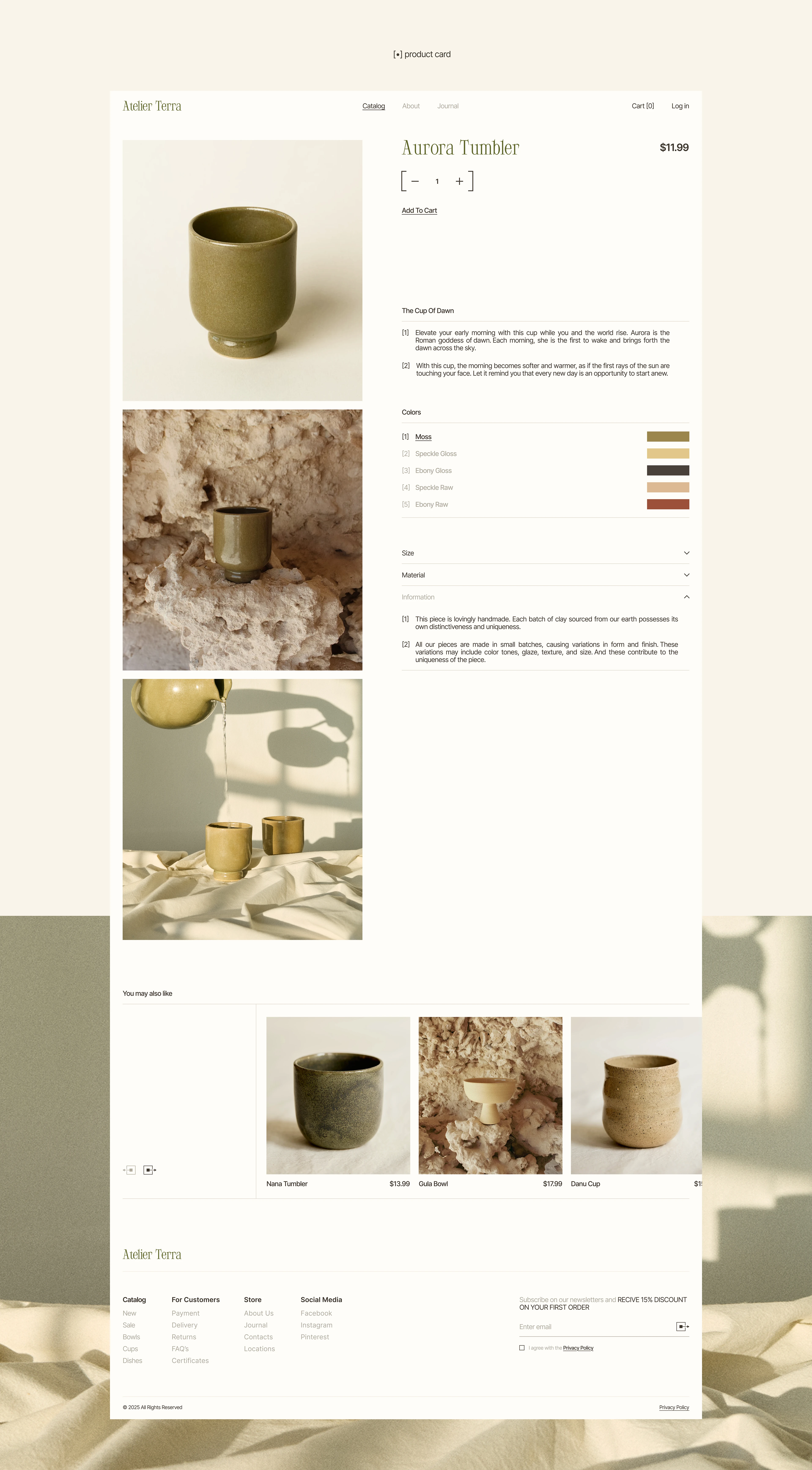 Online ceramics store | e-commercy design — Изображение №11 — Интерфейсы, Графика на Dprofile