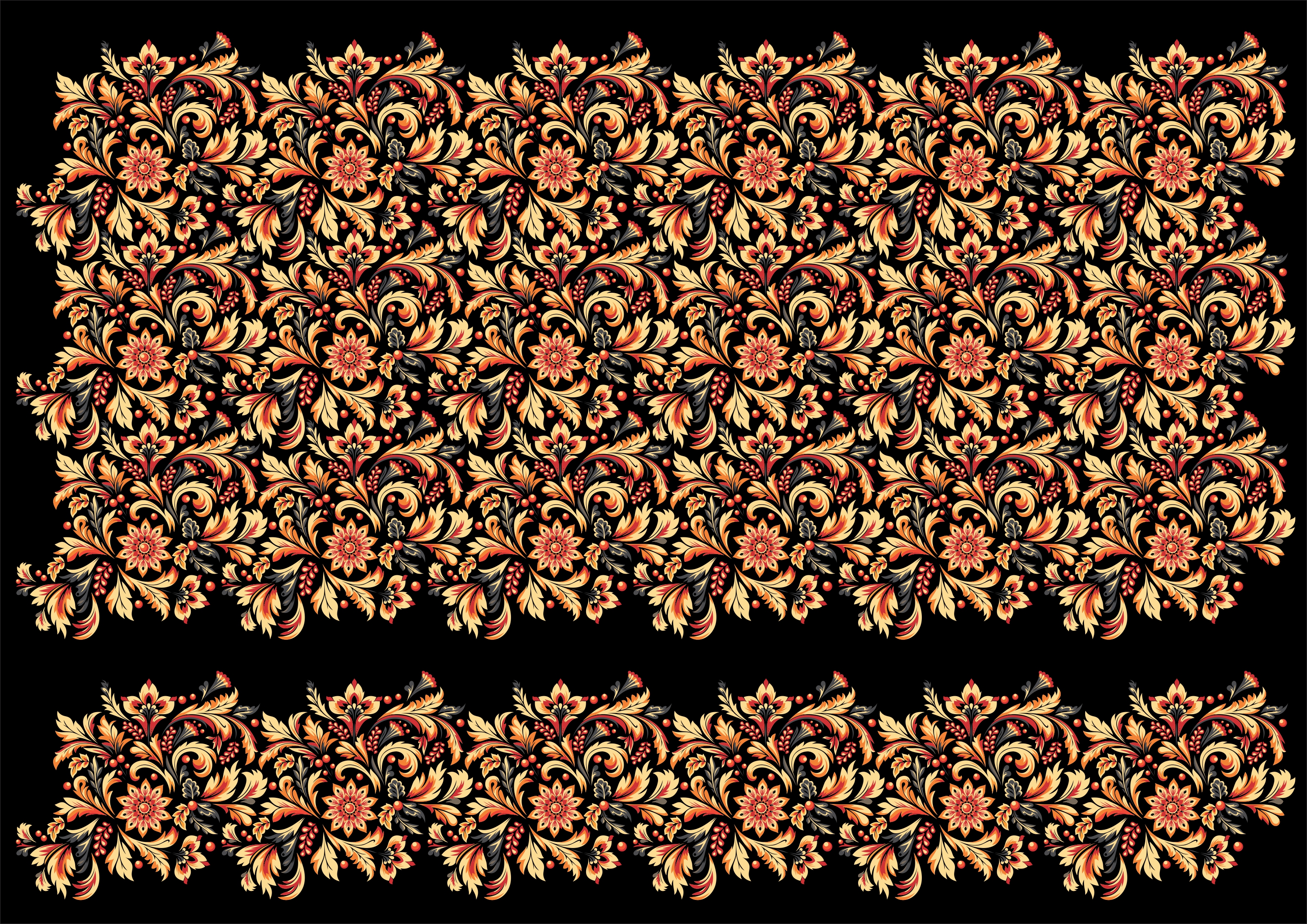 Паттерн в русском стиле — Изображение №2 — Иллюстрация, Графика на Dprofile