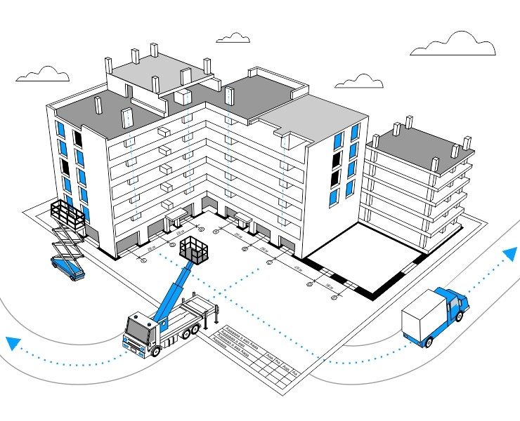 Сет иконок и иллюстрация для сайта — Иллюстрация, Графика на Dprofile