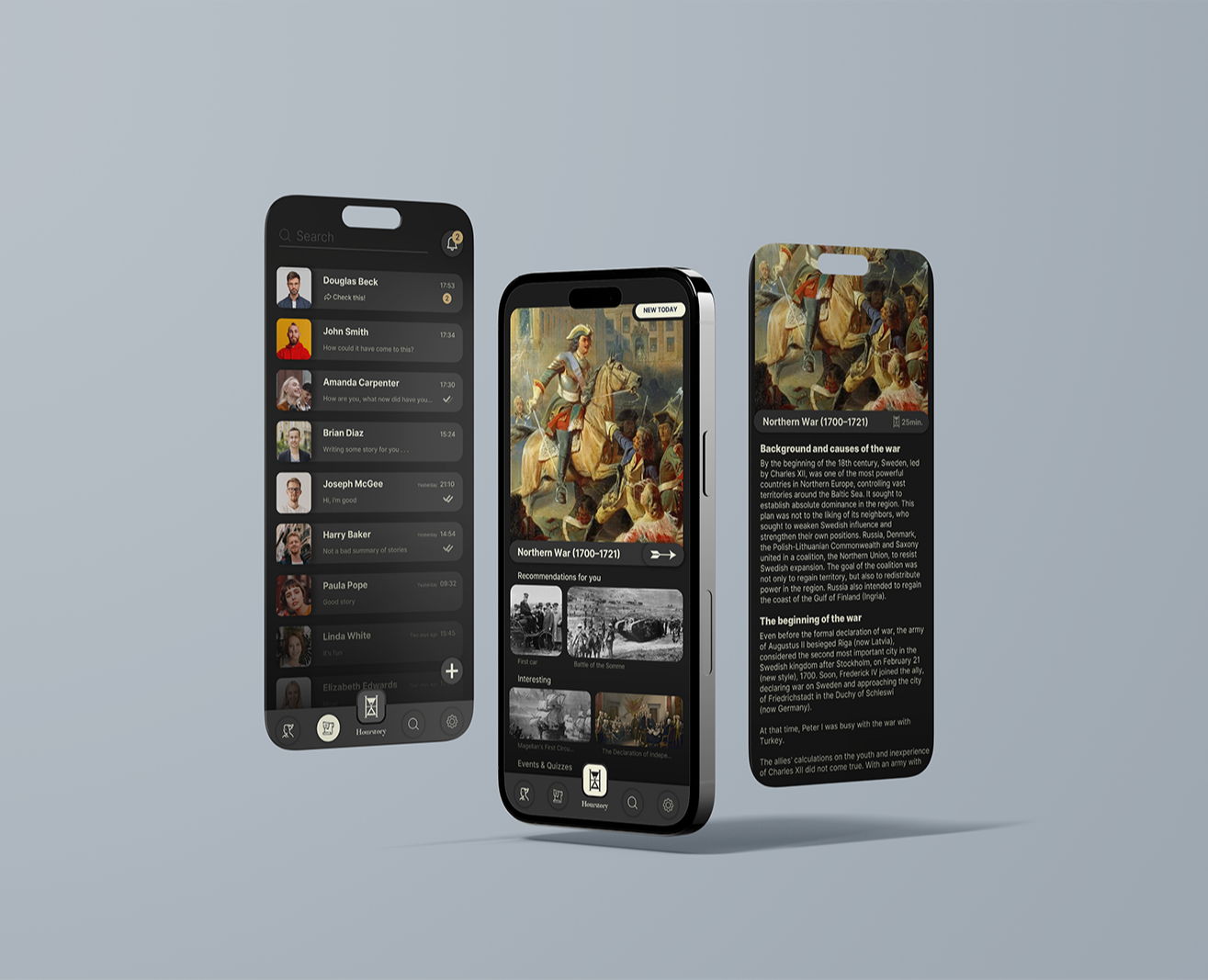 Hourstory | App Concept — Интерфейсы, Брендинг на Dprofile