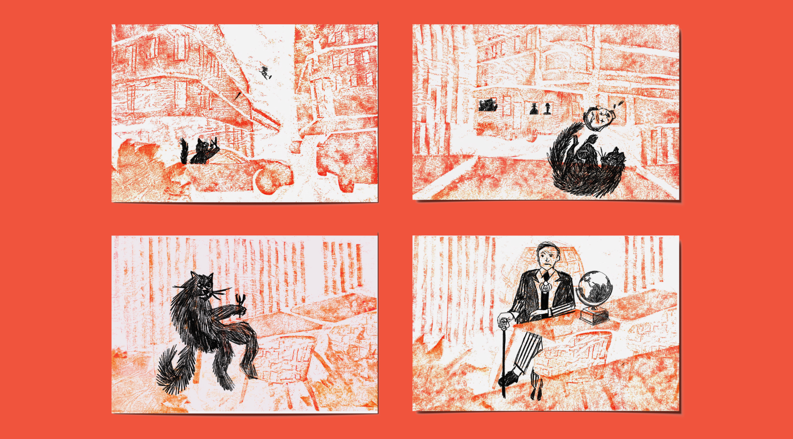 Открытки «Нечисть на Патриках» / копиркография — Изображение №3 — Иллюстрация, Графика на Dprofile