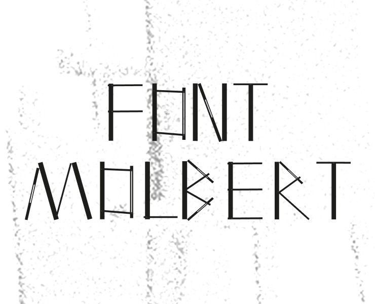 Шрифт Molbert — Графика на Dprofile