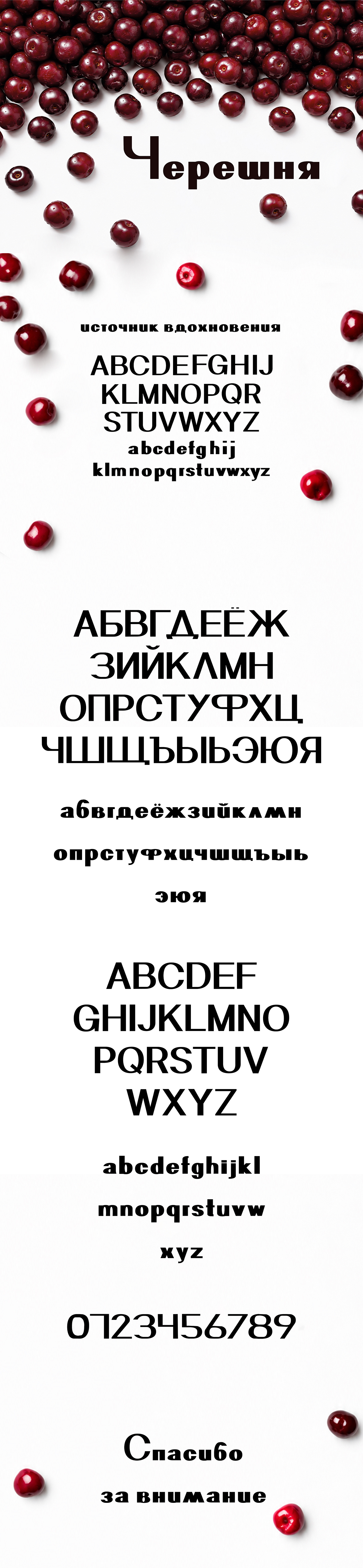 Шрифт Черешня — Изображение №1 — Графика на Dprofile