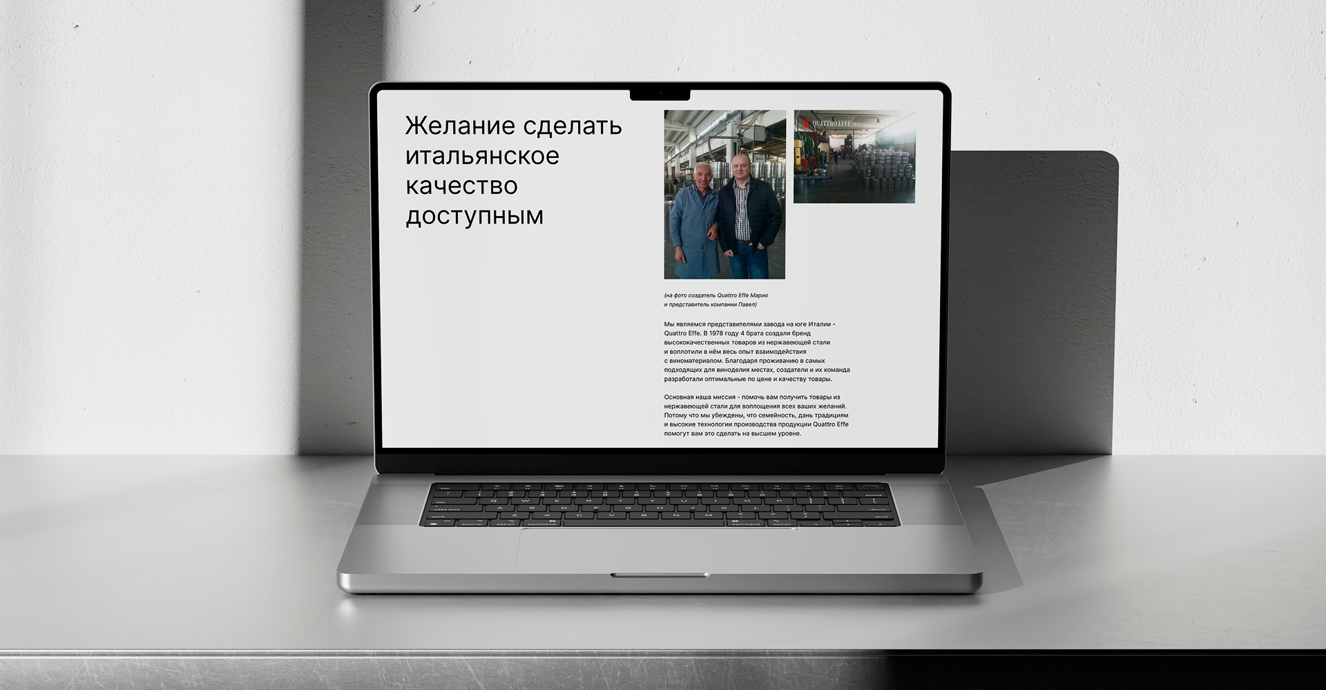 Интернет-магазин итальянских изделий из стали — Изображение №9 — Интерфейсы, Брендинг на Dprofile