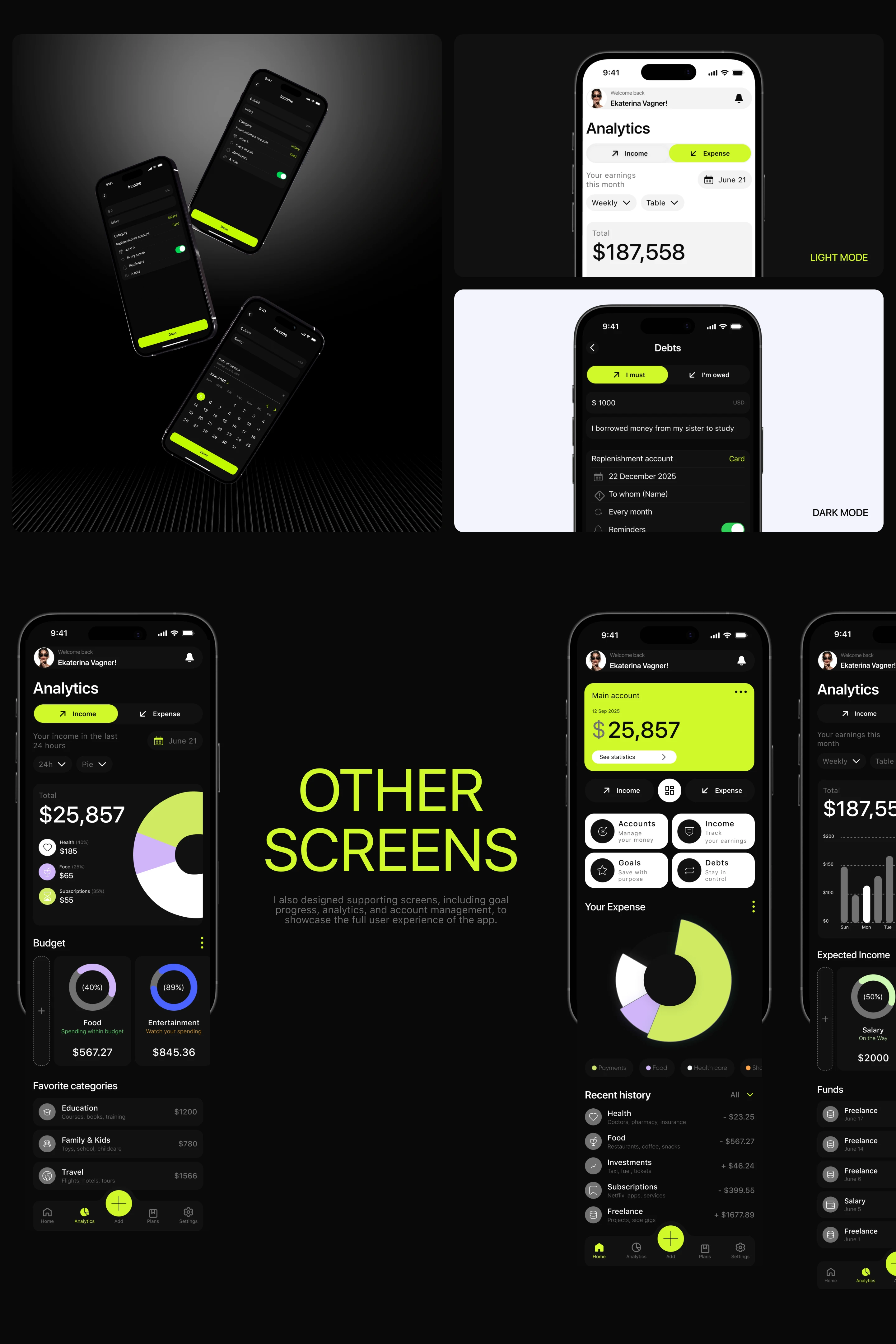 Personal Finance App Concept — Изображение №9 — Интерфейсы на Dprofile