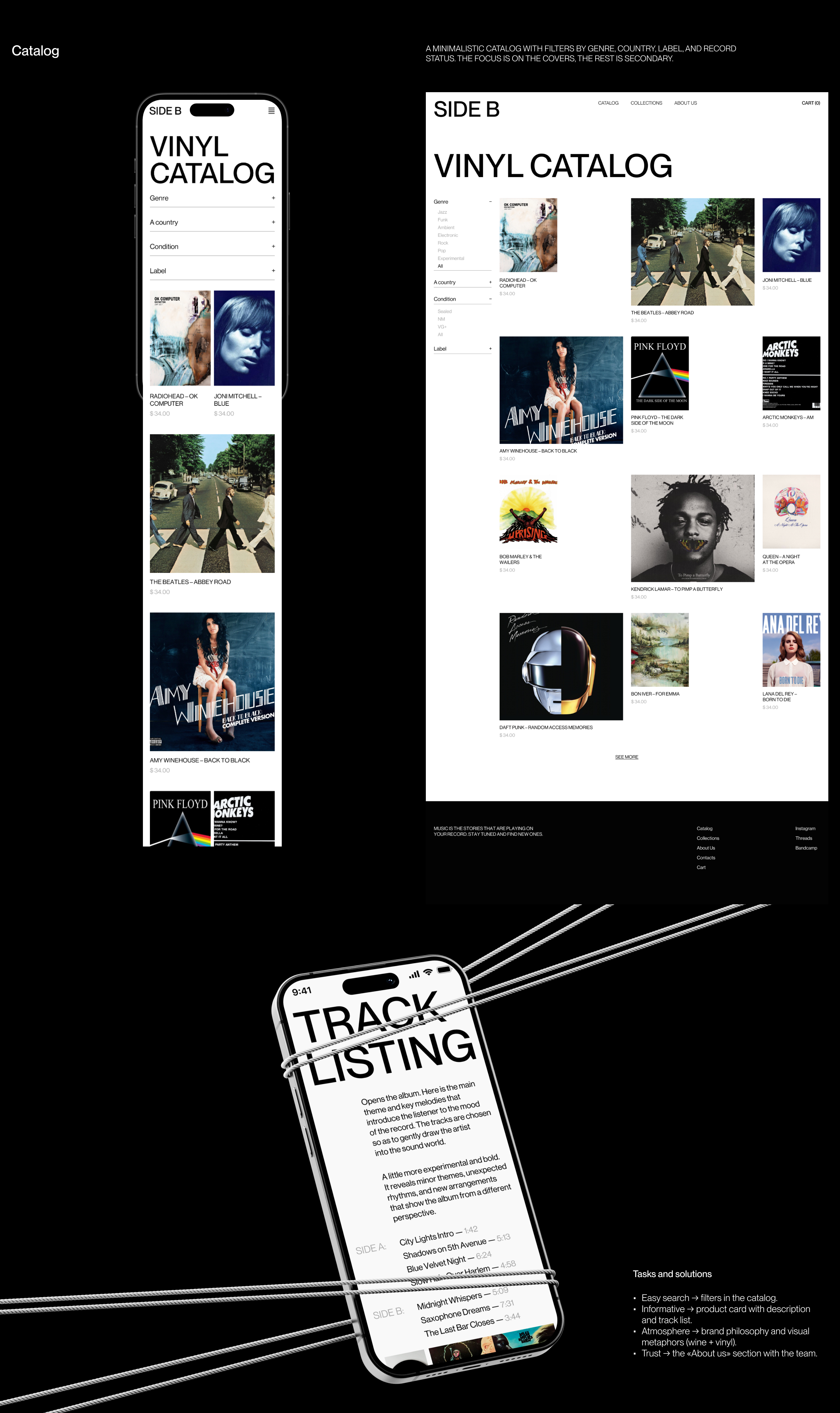 SIDE B — E-commerce Experience for Vinyl Culture — Изображение №5 — Интерфейсы на Dprofile