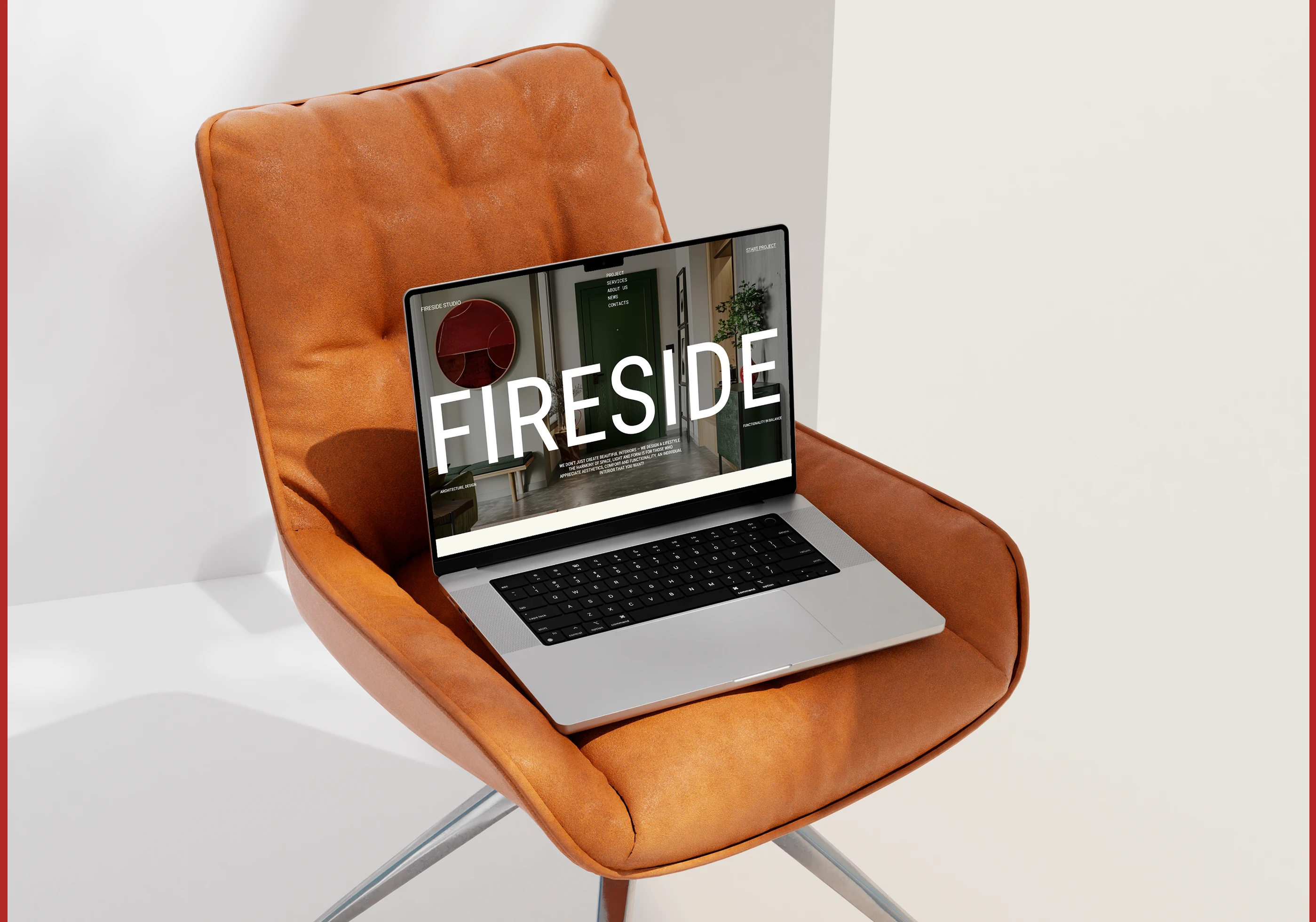 Website concept FIRESTUDIO — interior design studio — Изображение №6 — Интерфейсы на Dprofile