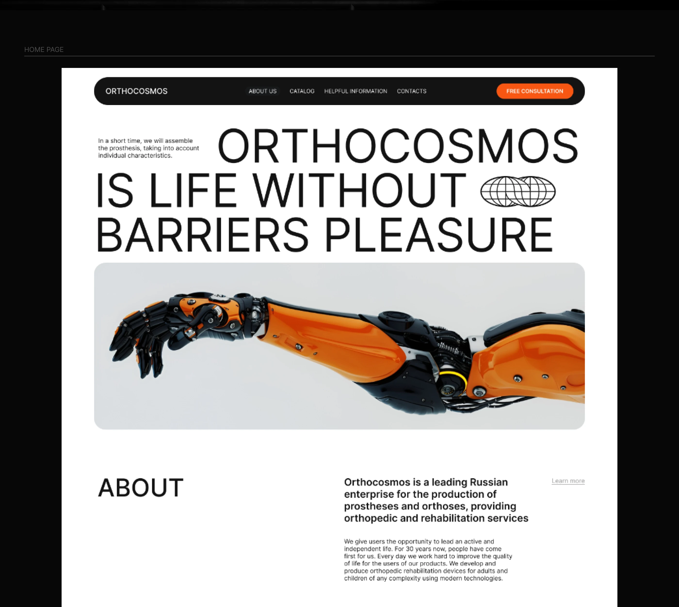 Ortocosmos | Web design — Изображение №3 — Интерфейсы на Dprofile