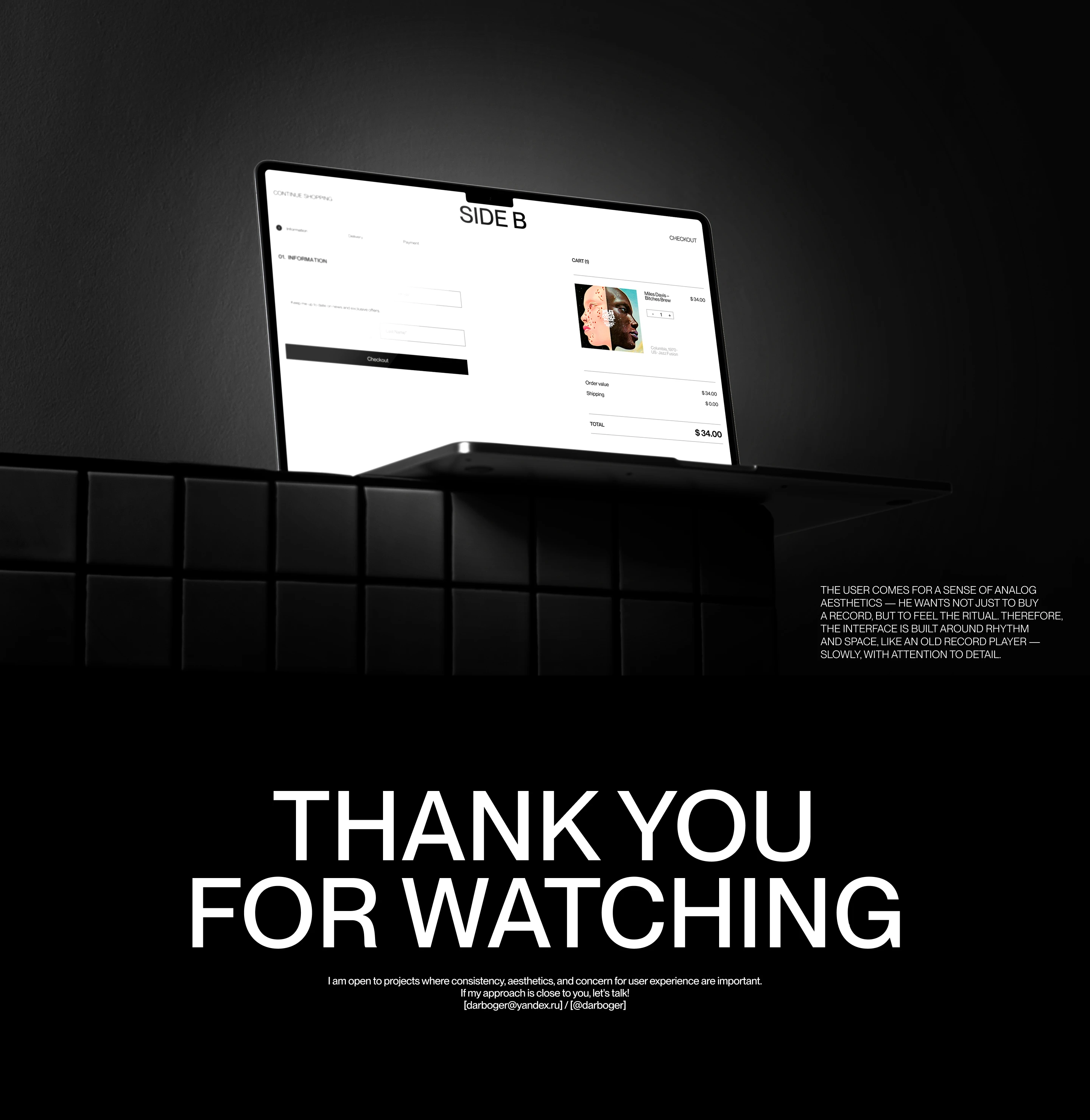 SIDE B — E-commerce Experience for Vinyl Culture — Изображение №8 — Интерфейсы на Dprofile