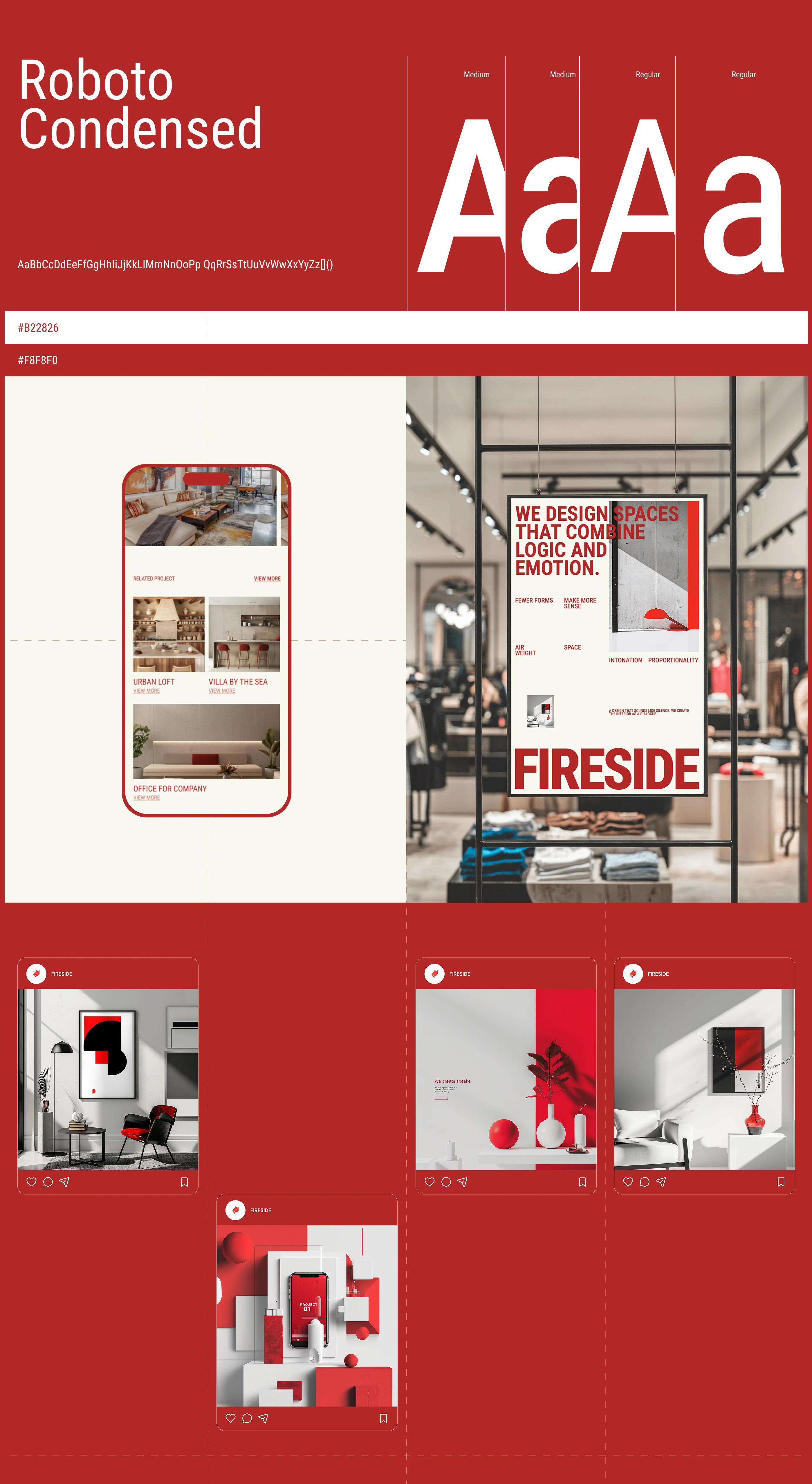 Website concept FIRESTUDIO — interior design studio — Изображение №8 — Интерфейсы на Dprofile