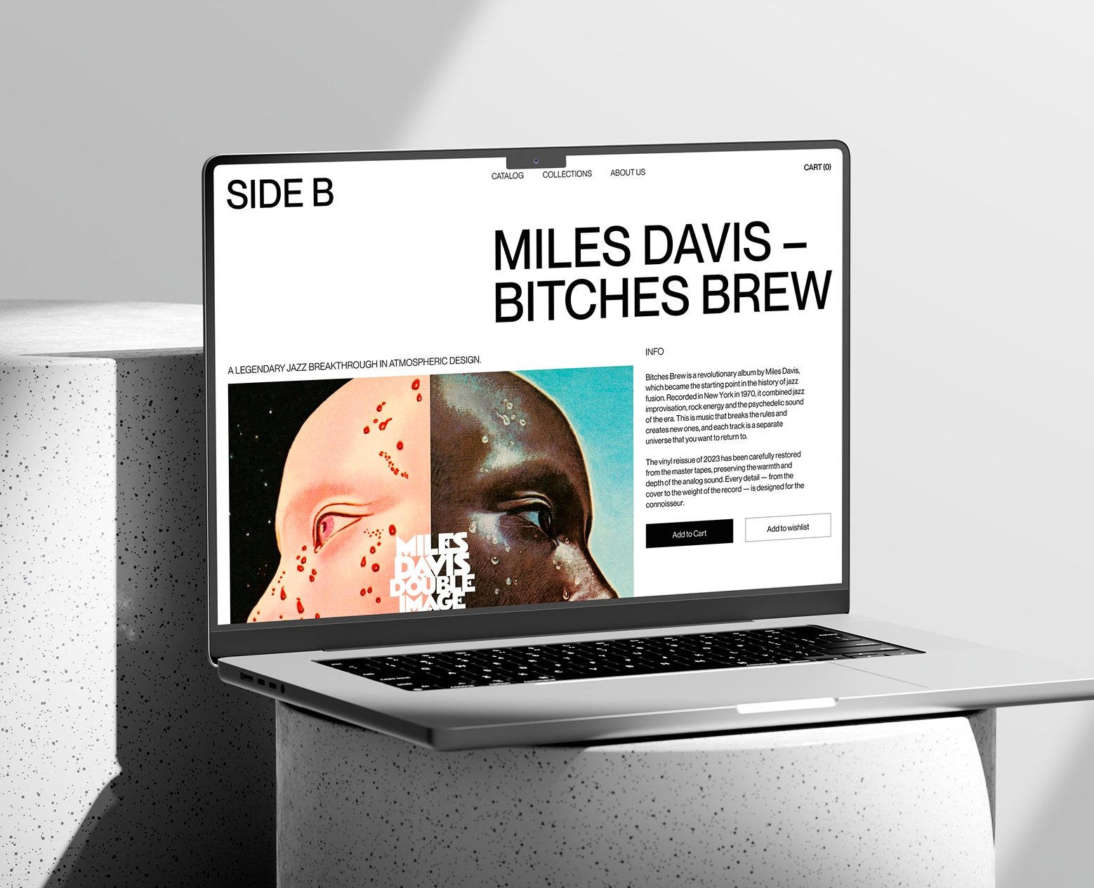 SIDE B — E-commerce Experience for Vinyl Culture — Интерфейсы на Dprofile