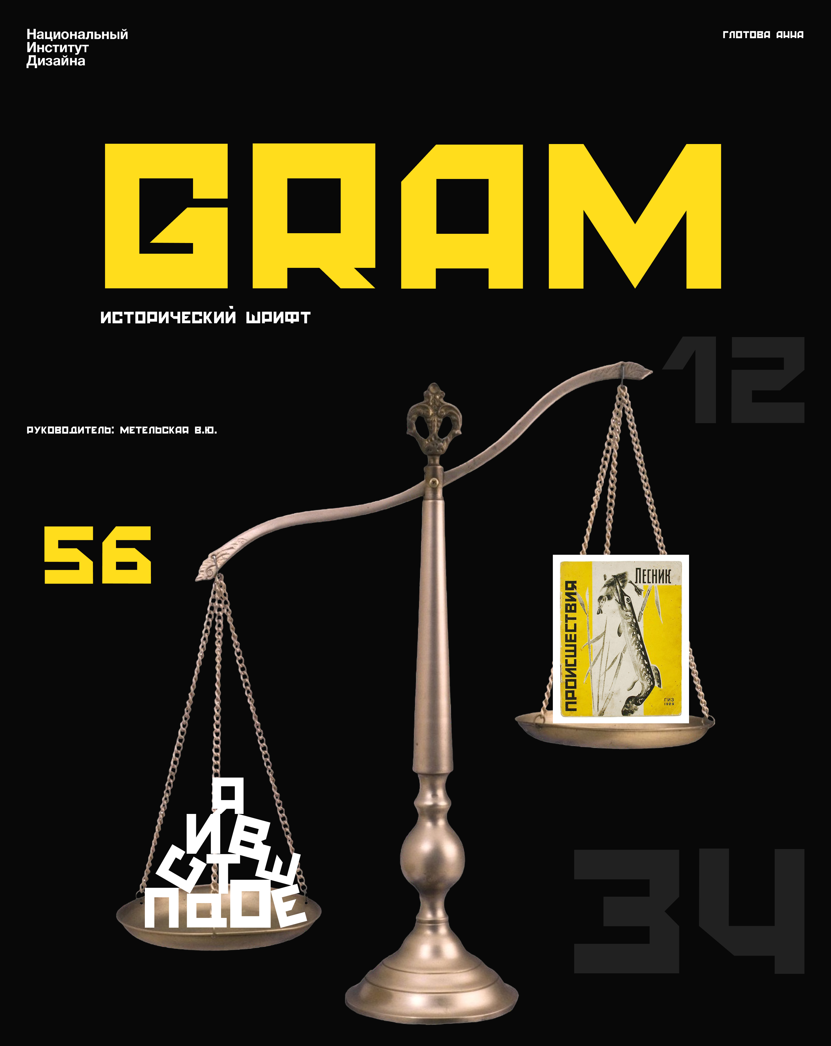 Шрифт "GRAM" — Изображение №1 — Графика на Dprofile
