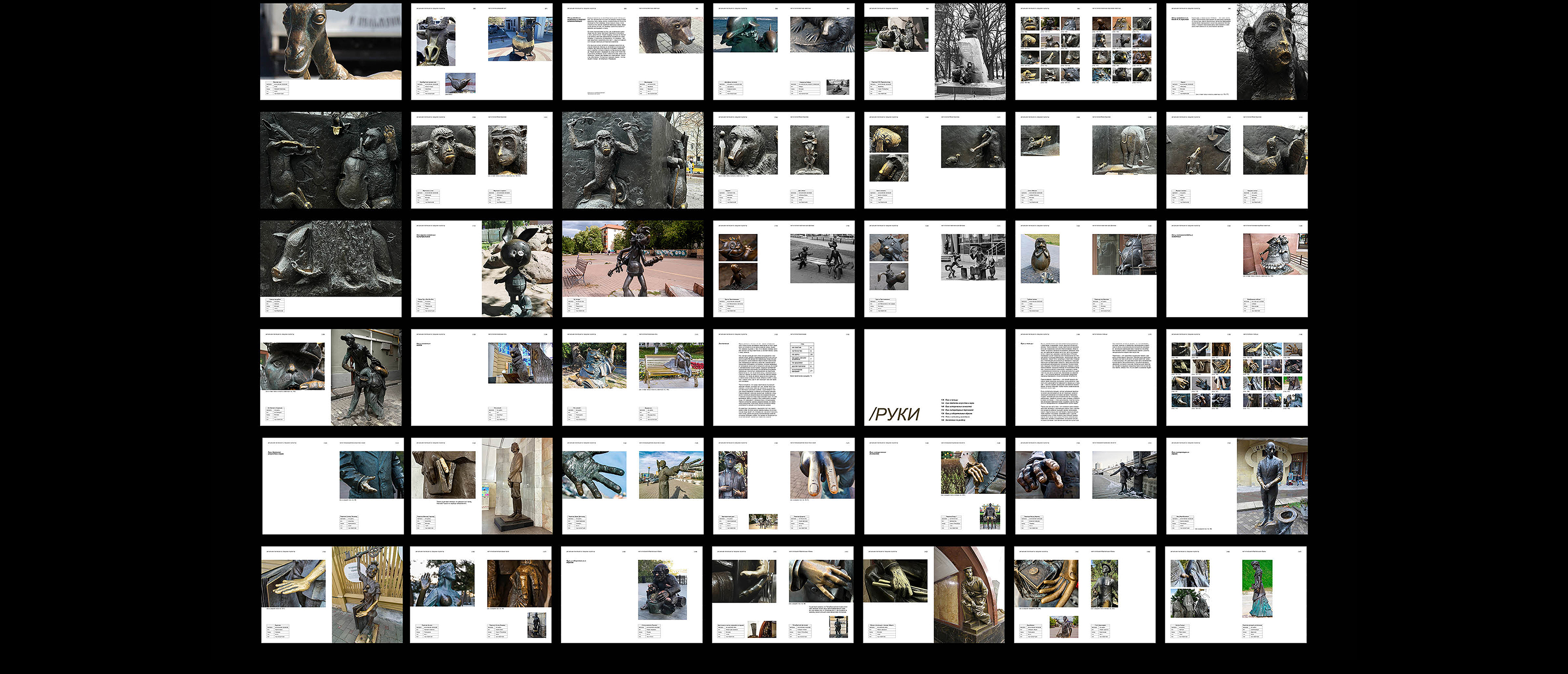 Visual research | book | the ritual of touching urban sculp… — Изображение №17 — Брендинг, Графика на Dprofile