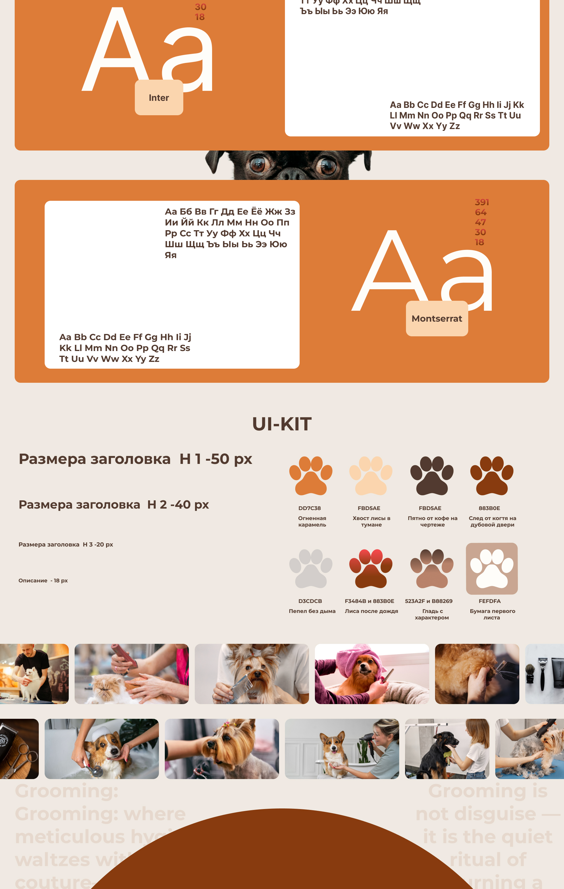 Груминг салон — Изображение №3 — Интерфейсы на Dprofile