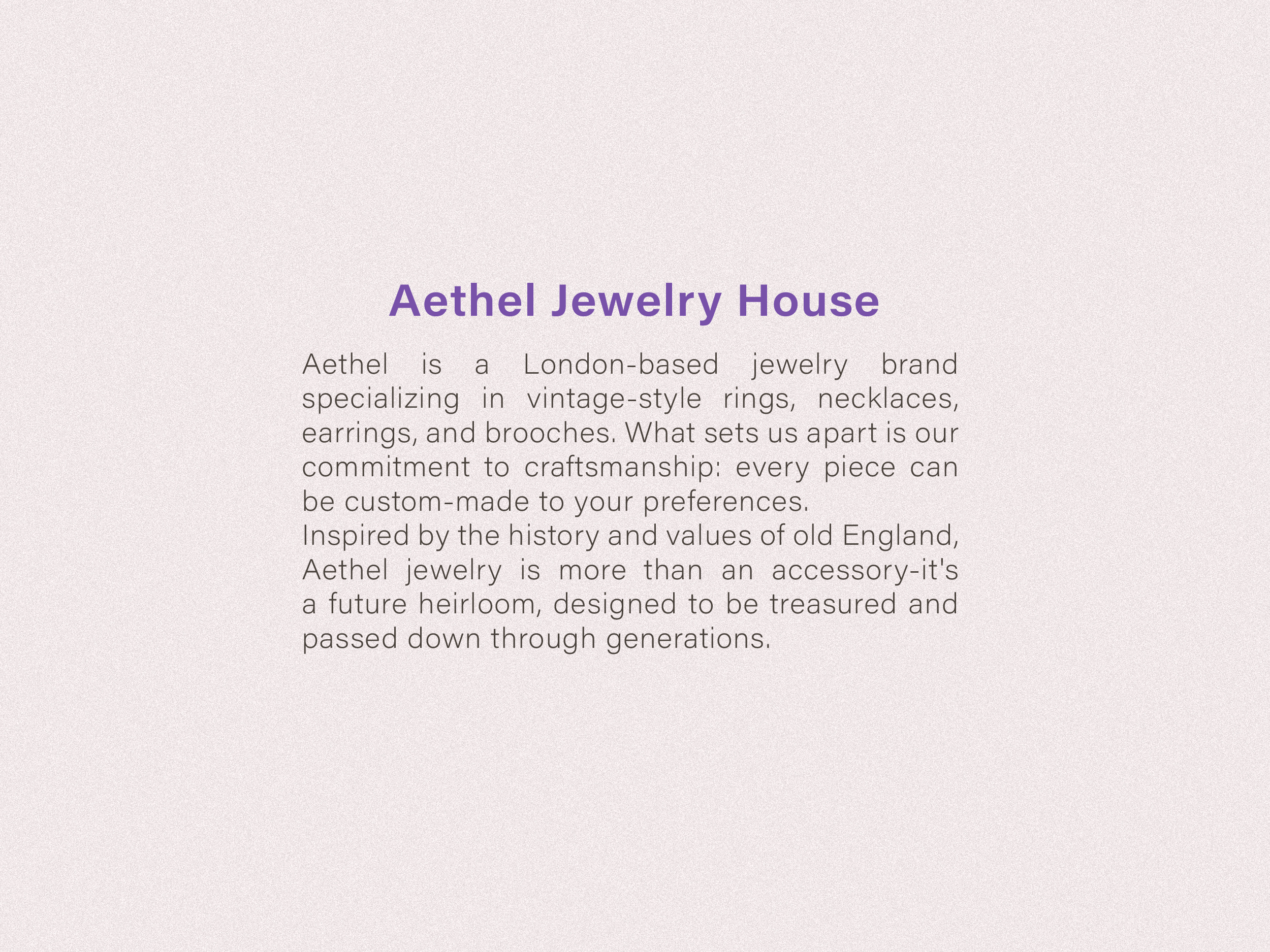 Aethel Jewelry House — Изображение №5 — Брендинг на Dprofile
