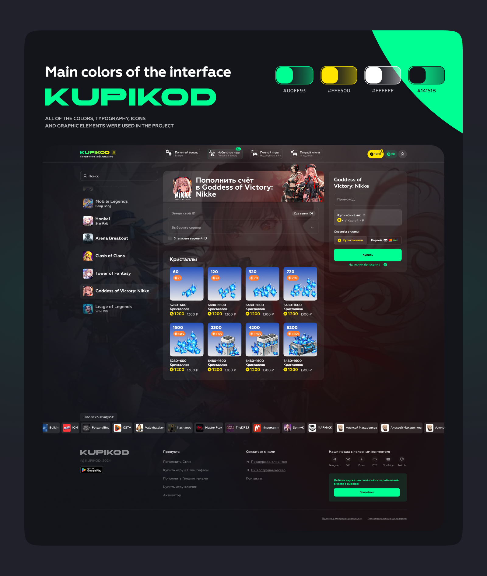 Product Designer в KUPIKOD — Изображение №2 — Интерфейсы на Dprofile