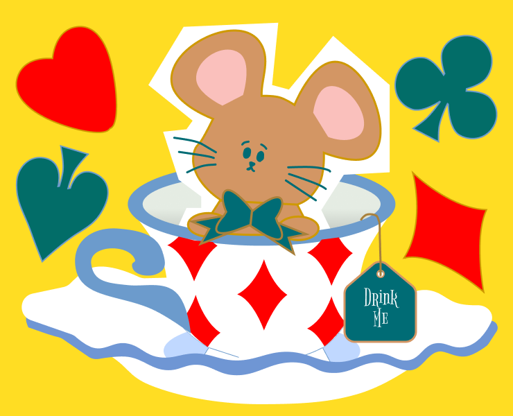 Dormouse Tea House - визуал для игры — Иллюстрация на Dprofile