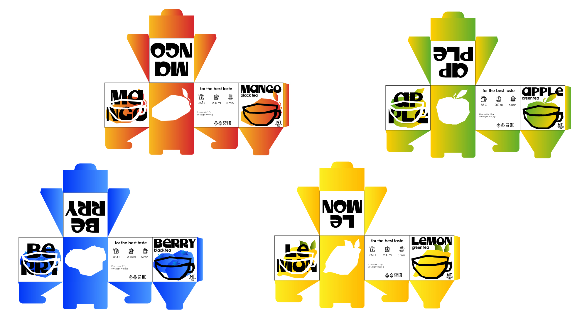 Natural Tea - упаковка для чая — Изображение №9 — Брендинг, Графика на Dprofile