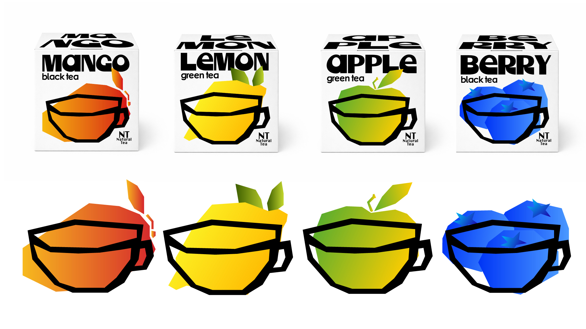 Natural Tea - упаковка для чая — Изображение №3 — Брендинг, Графика на Dprofile