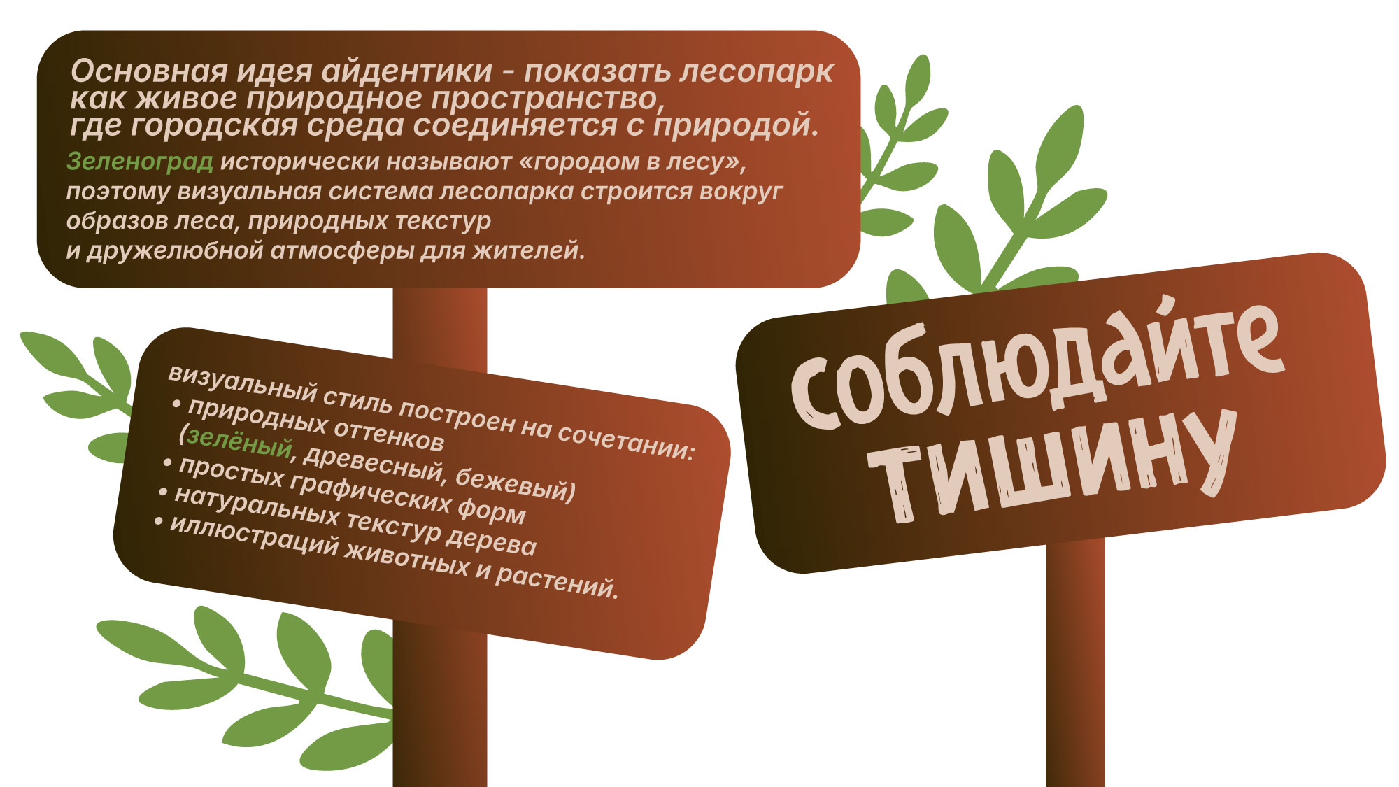 Айдентика для Зеленоградского лесопарка — Изображение №2 — Брендинг на Dprofile