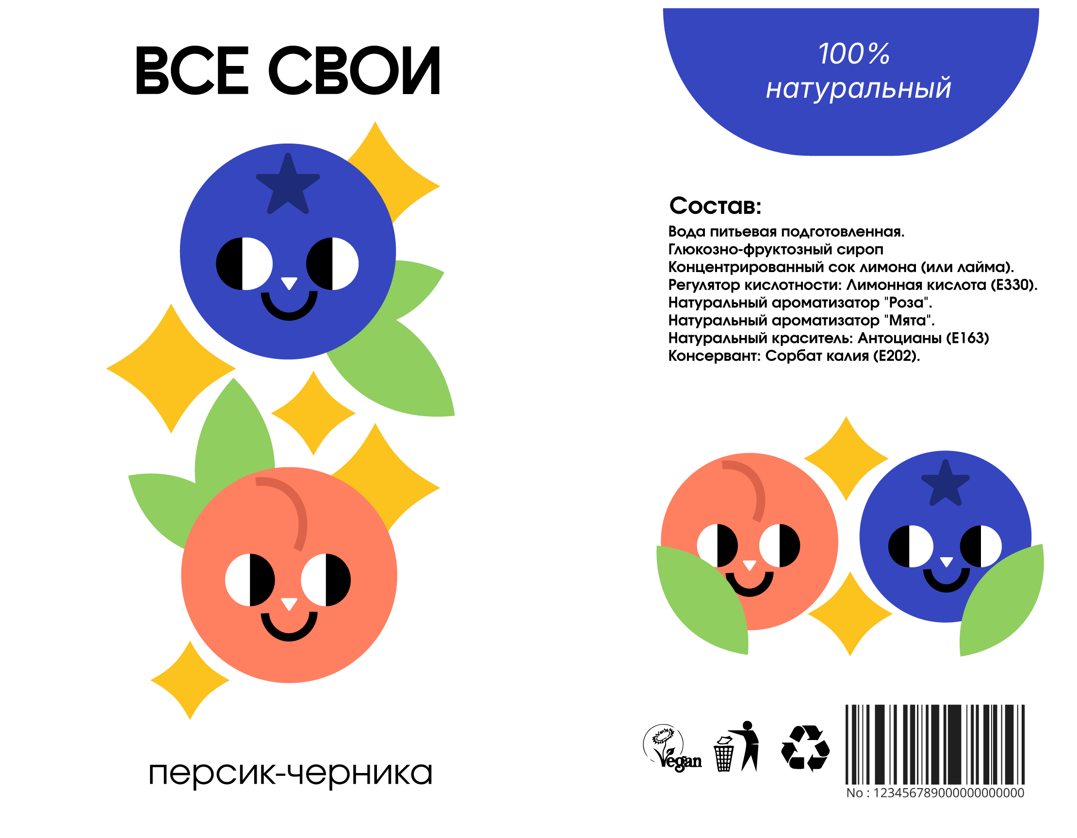Дизайн этикетки для лимонадов — Изображение №3 — Брендинг, Иллюстрация на Dprofile