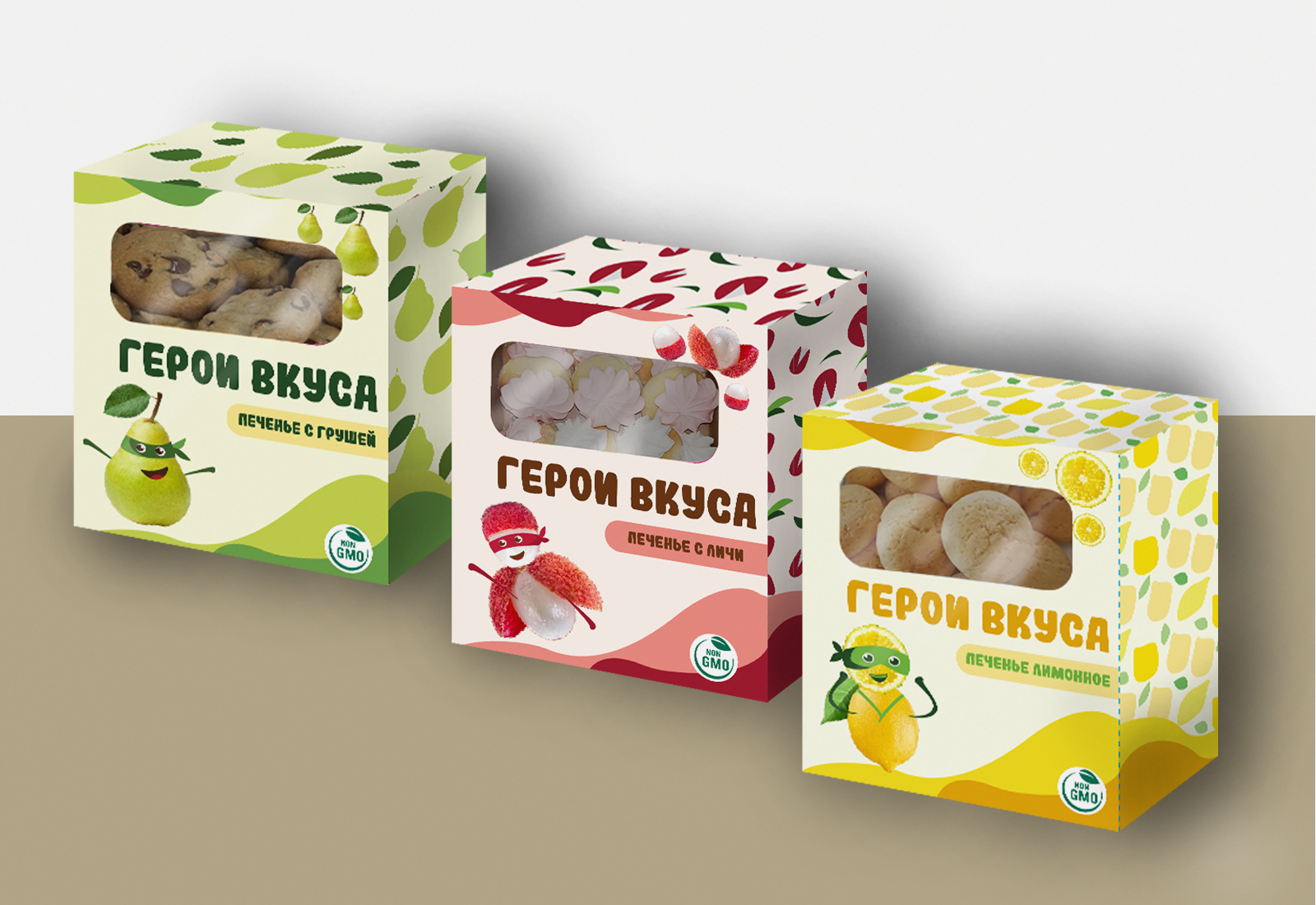 Серия упаковок печенья "Герои вкуса" — Изображение №3 — Брендинг на Dprofile