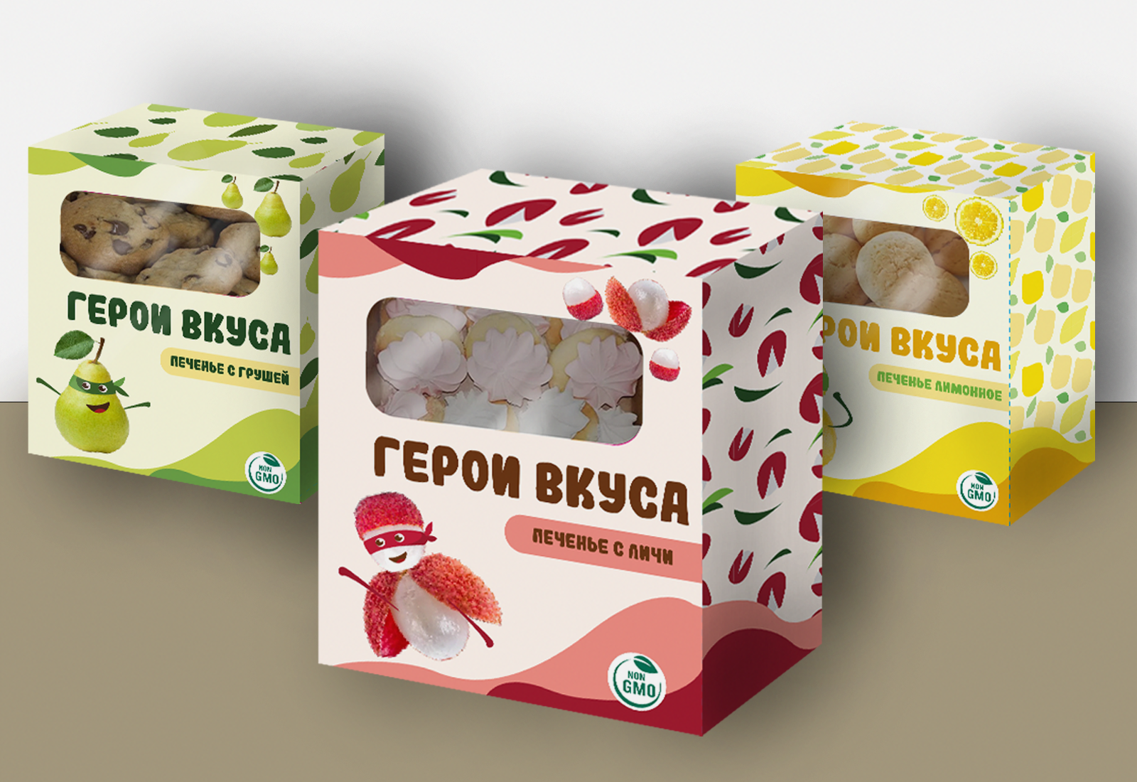 Серия упаковок печенья "Герои вкуса" — Изображение №2 — Брендинг на Dprofile