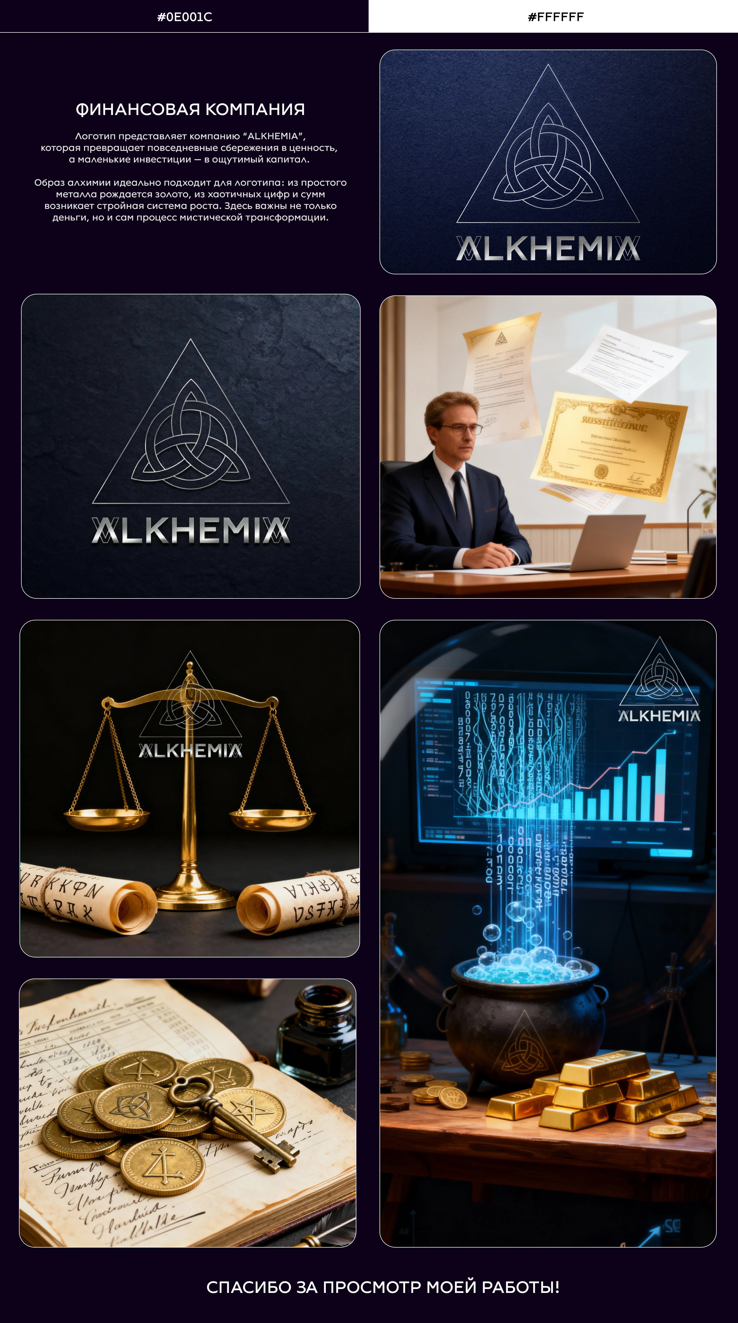 Логотип "Alkhemia" для финансовой компании — Изображение №1 — Брендинг на Dprofile