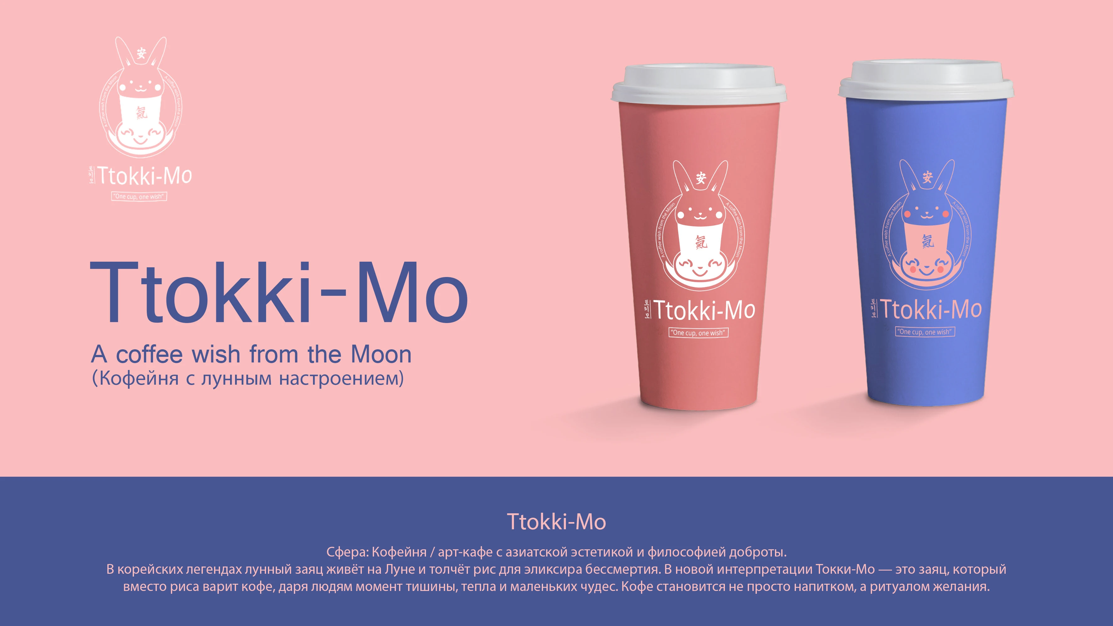 Логотип "Ttokki-Mo" - кофейня с азиатской эстетикой — Изображение №1 — Брендинг на Dprofile