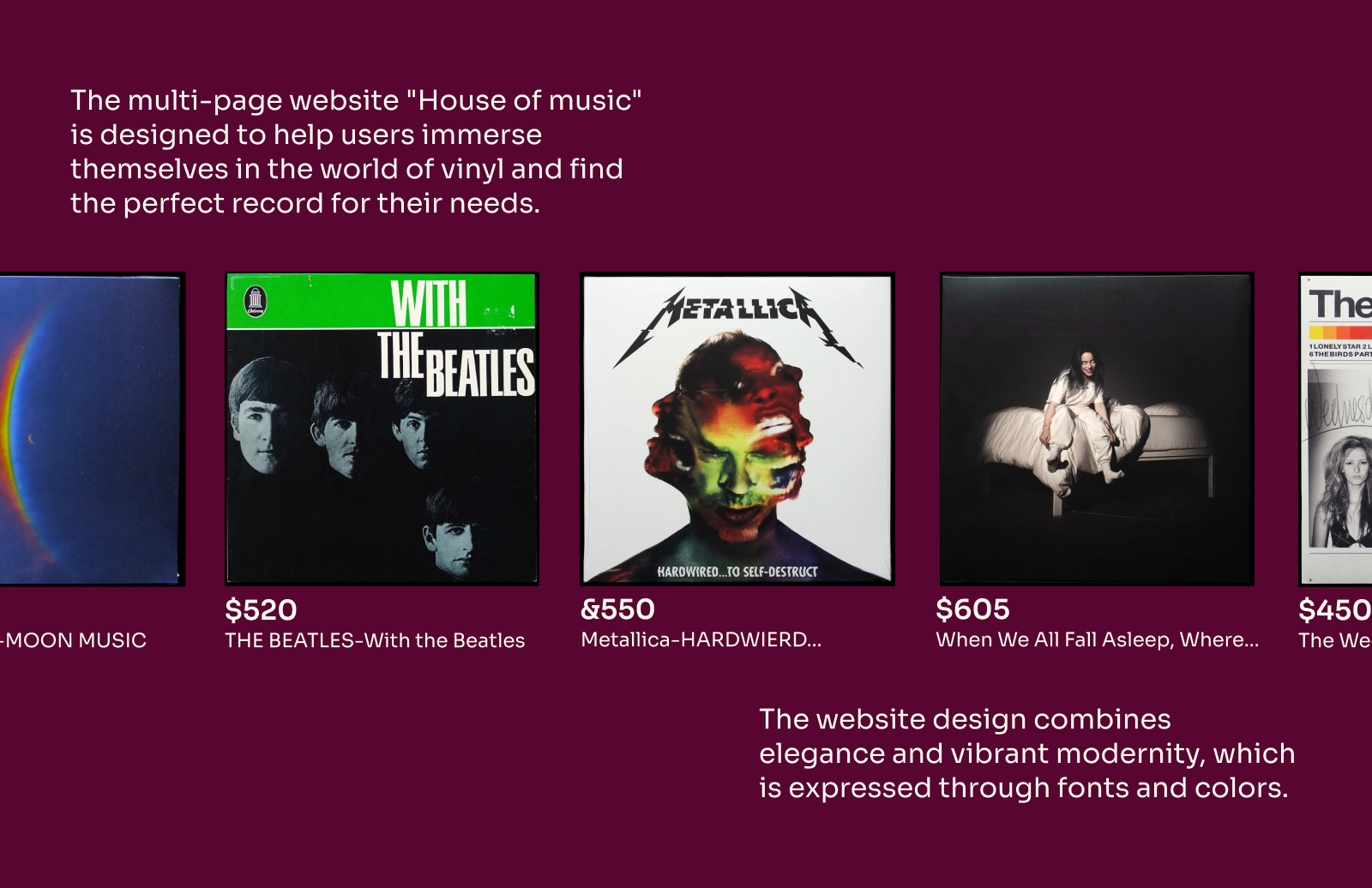 The multi-page website "House of music" — Изображение №1 — Интерфейсы на Dprofile