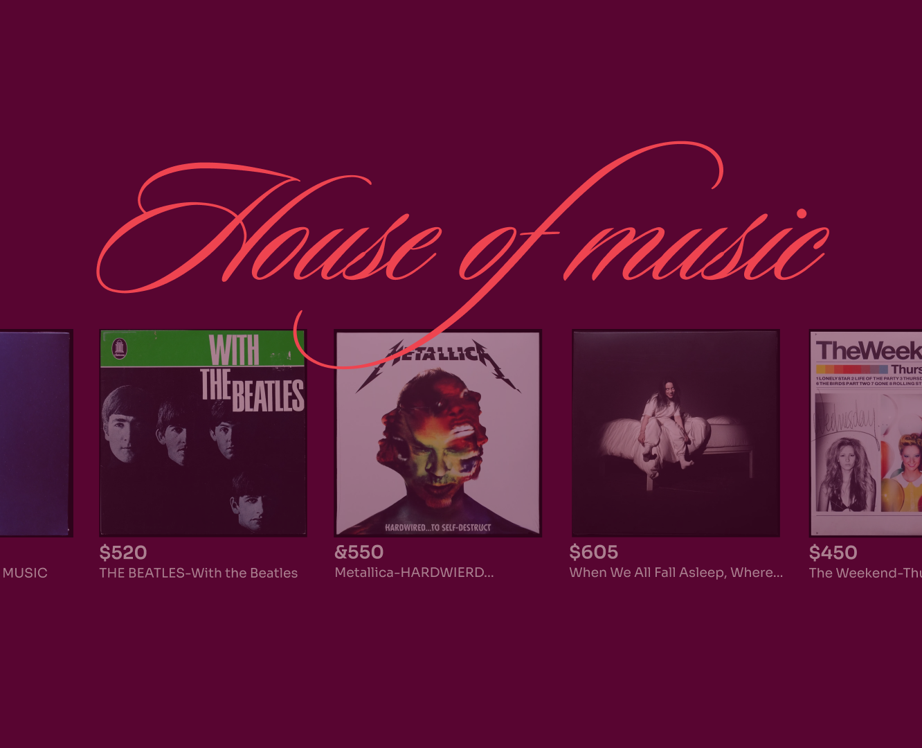 The multi-page website "House of music" — Интерфейсы на Dprofile