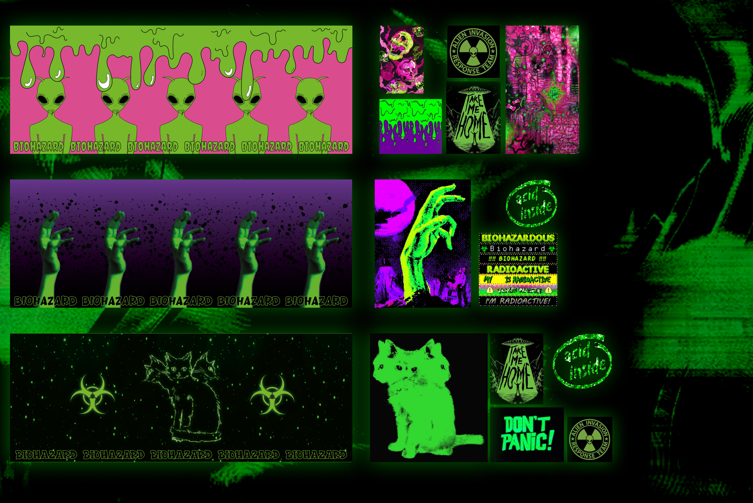 BIOHAZARD дизайн фляжек — Изображение №5 — Брендинг, Иллюстрация на Dprofile