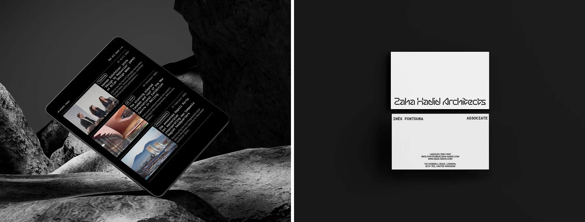 Zaha Hadid Architects website redesign — Изображение №3 — Интерфейсы, Анимация на Dprofile