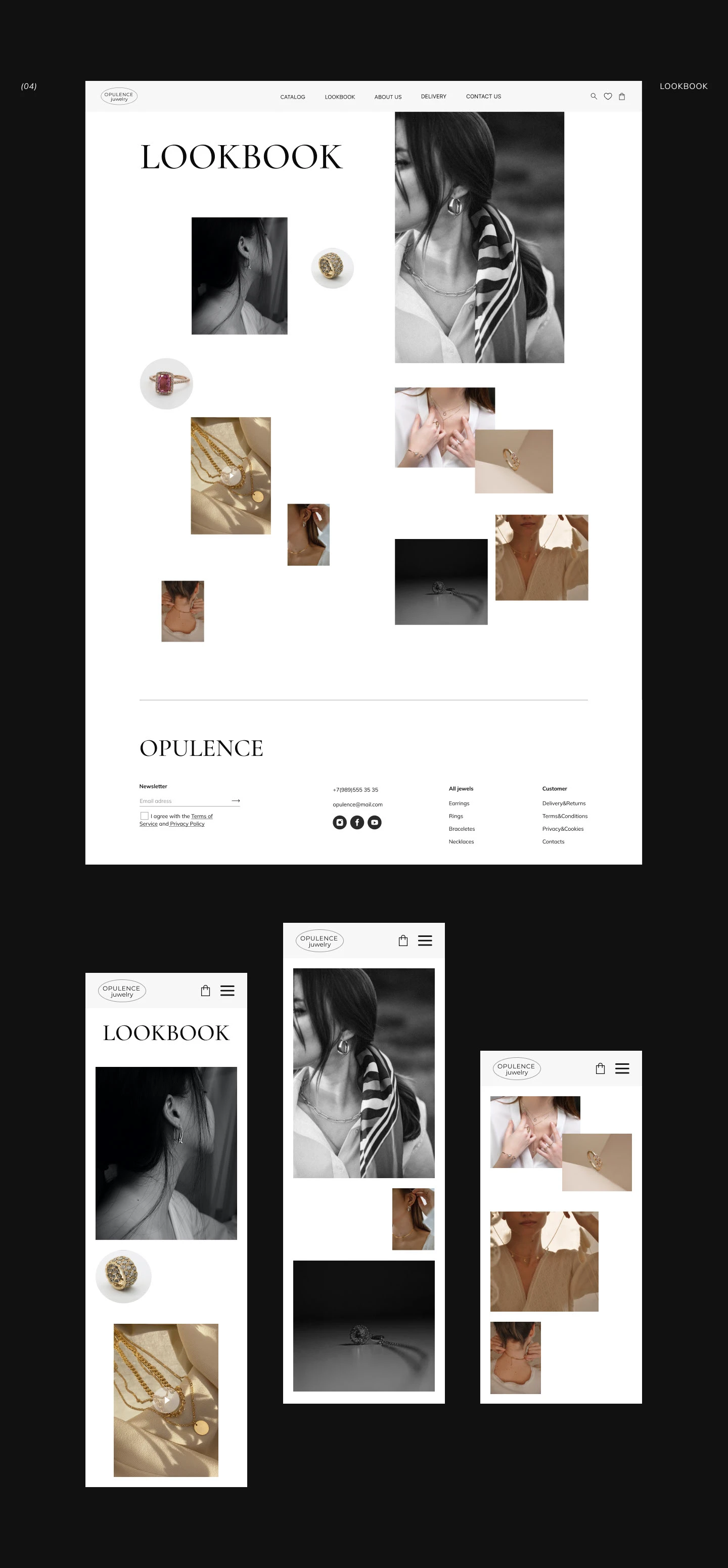 Opulence | Jewelry online store — Изображение №6 — Интерфейсы на Dprofile