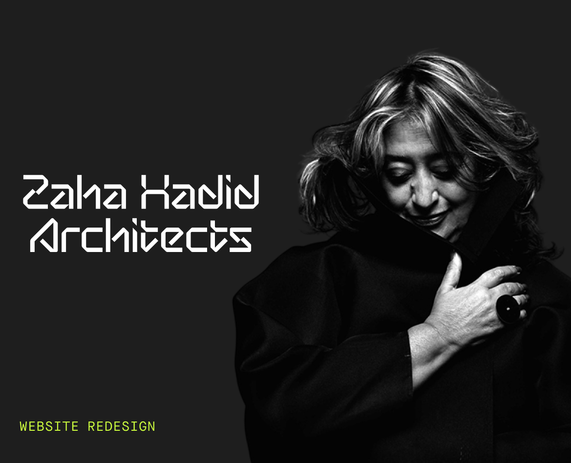 Zaha Hadid Architects website redesign на Dprofile
