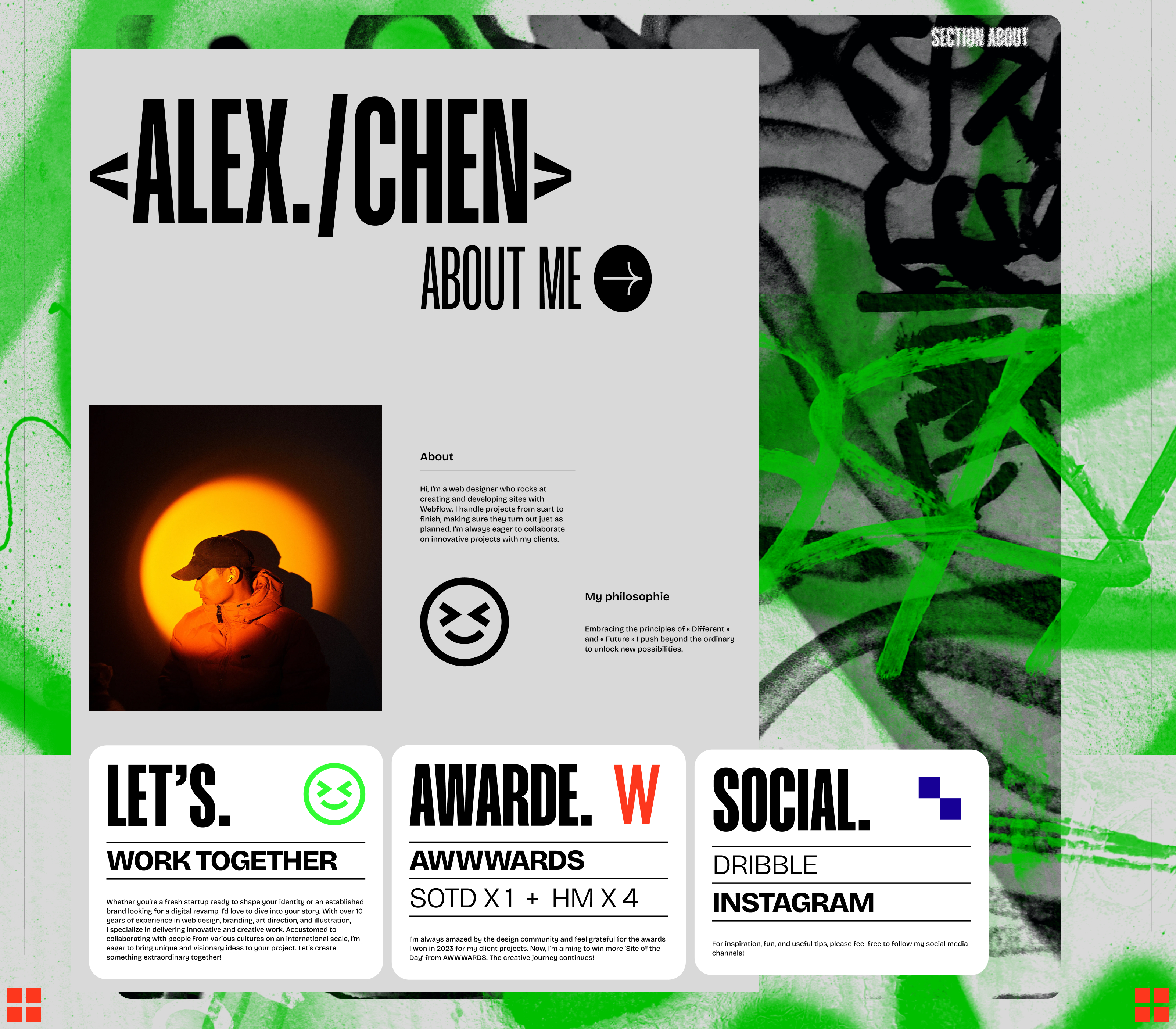 a.chen web / taptop site — Изображение №2 — Интерфейсы на Dprofile