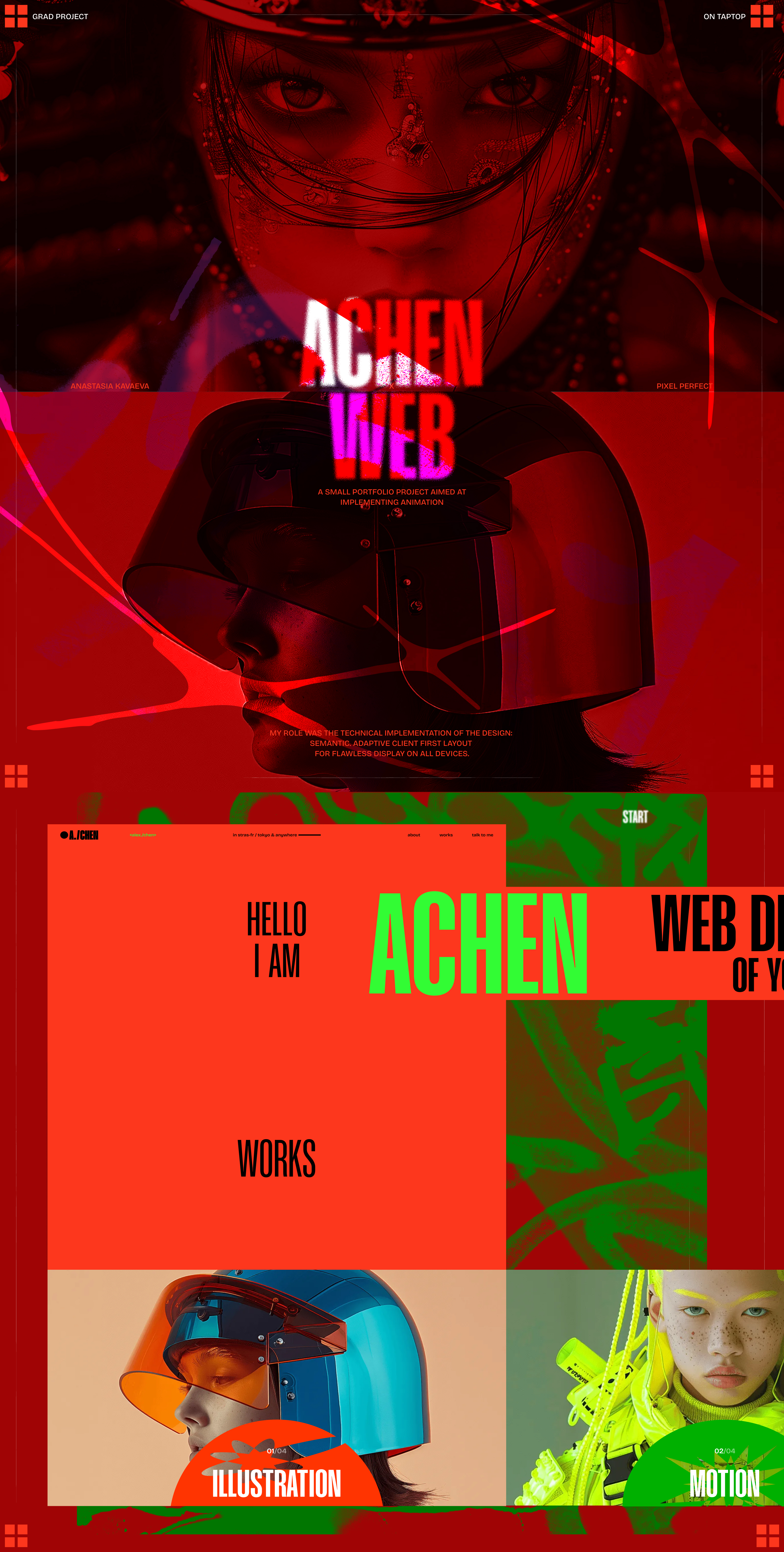 a.chen web / taptop site — Изображение №1 — Интерфейсы на Dprofile