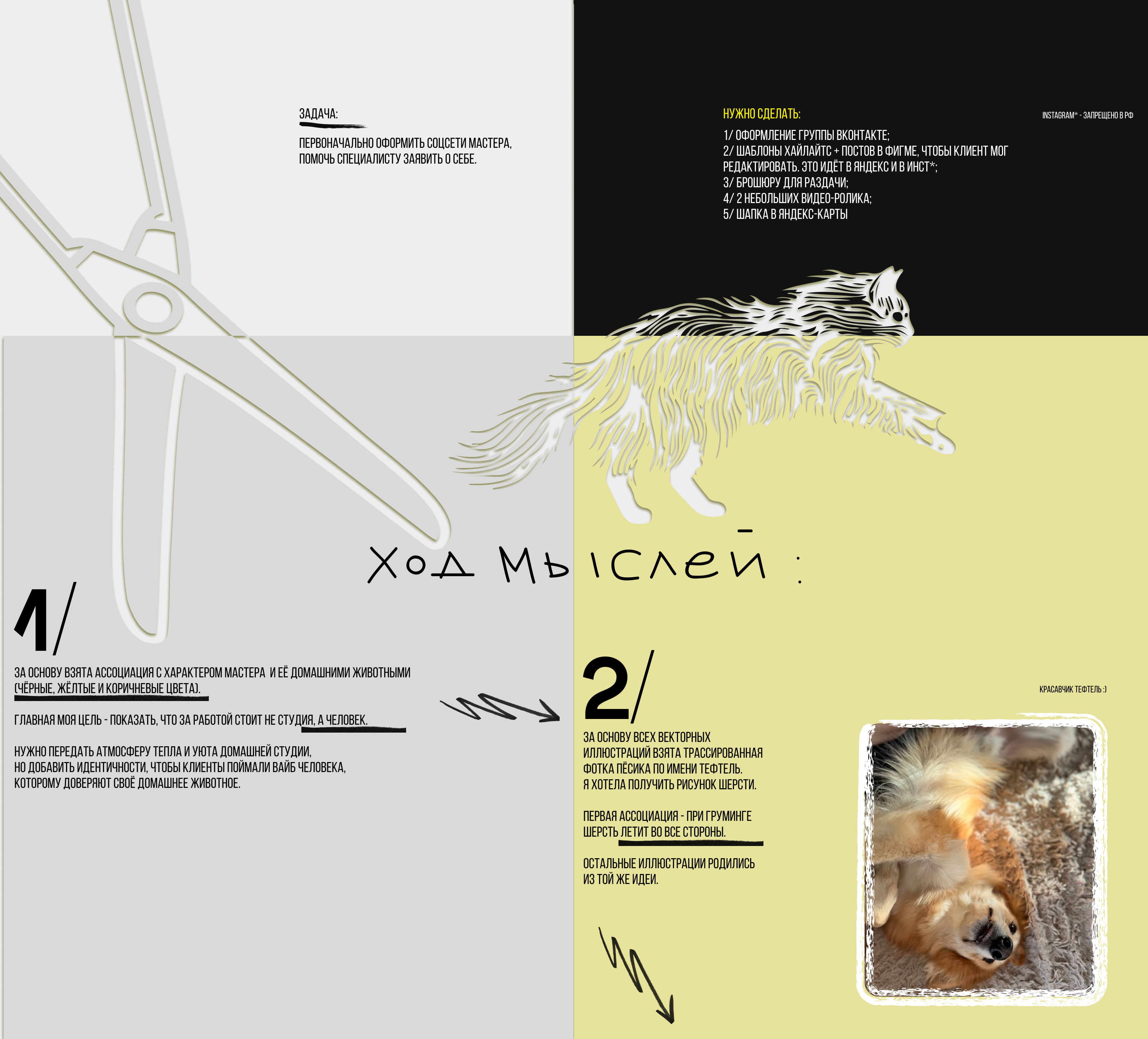 groomer's social media — Изображение №2 — Брендинг, Графика на Dprofile