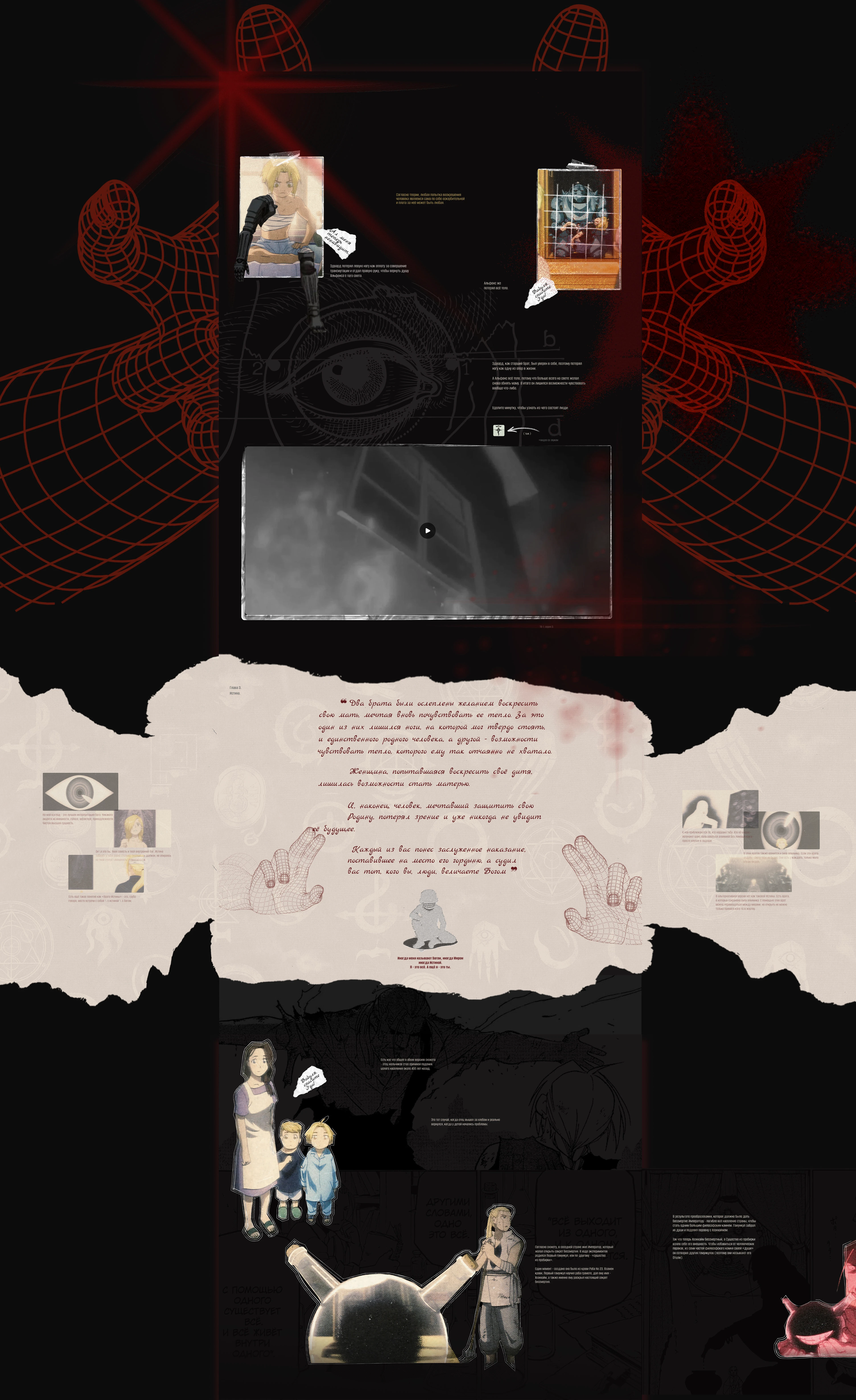 Лонгрид "Стальной алхимик" | Fullmetal alchemist longread — Изображение №5 — Интерфейсы, Иллюстрация на Dprofile