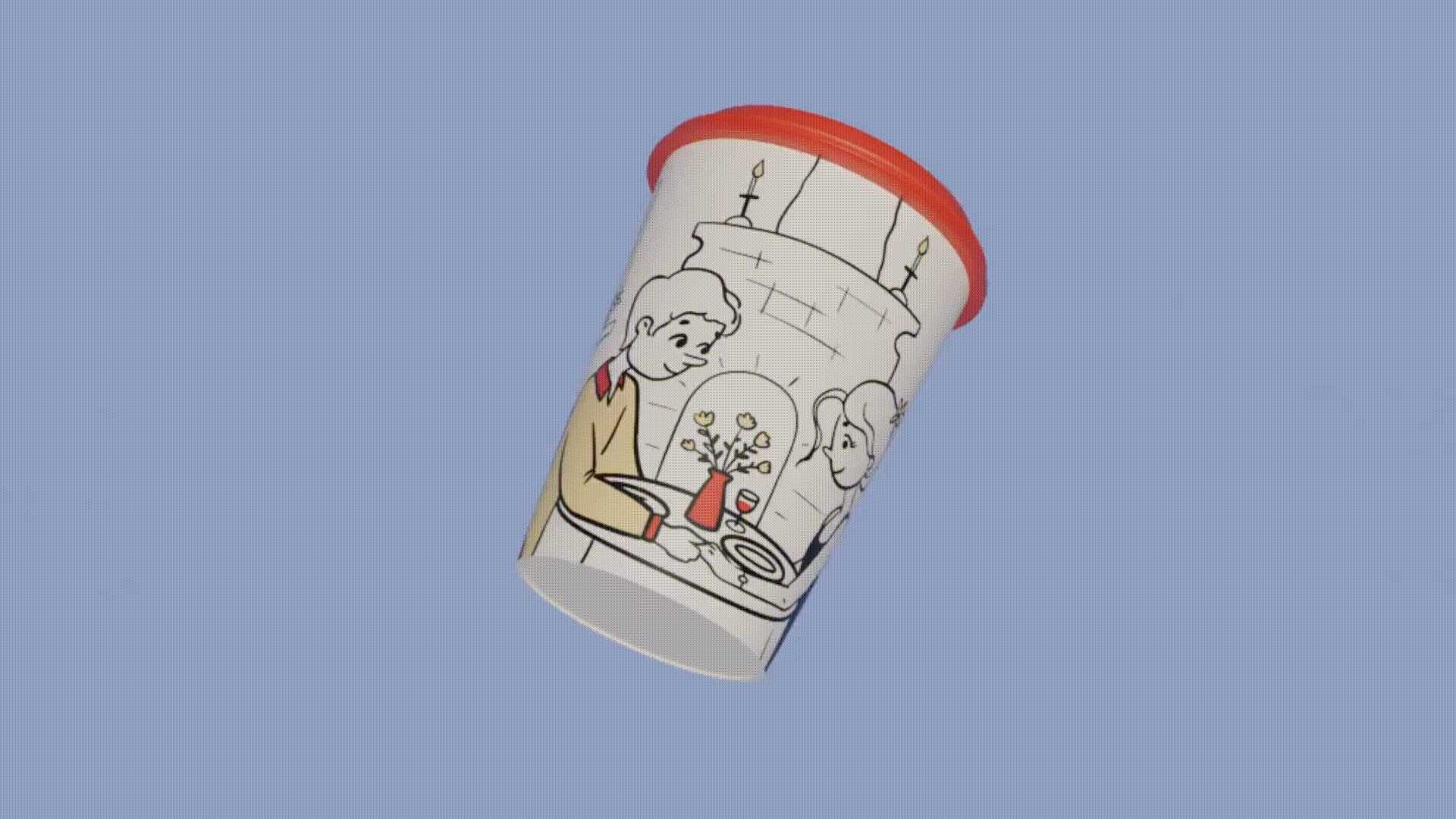 Coffee cup design for restaurant — Изображение №6 — Брендинг, Иллюстрация на Dprofile